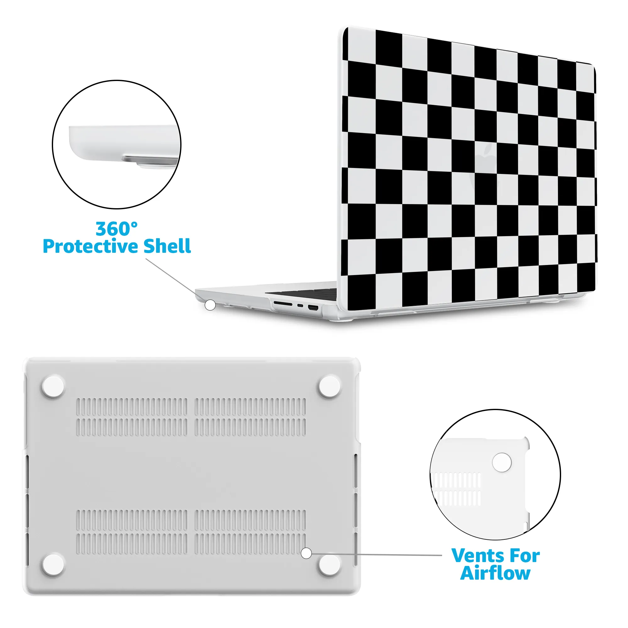 Fit Check | Black Checkerboard Laptop Shell - Image 23