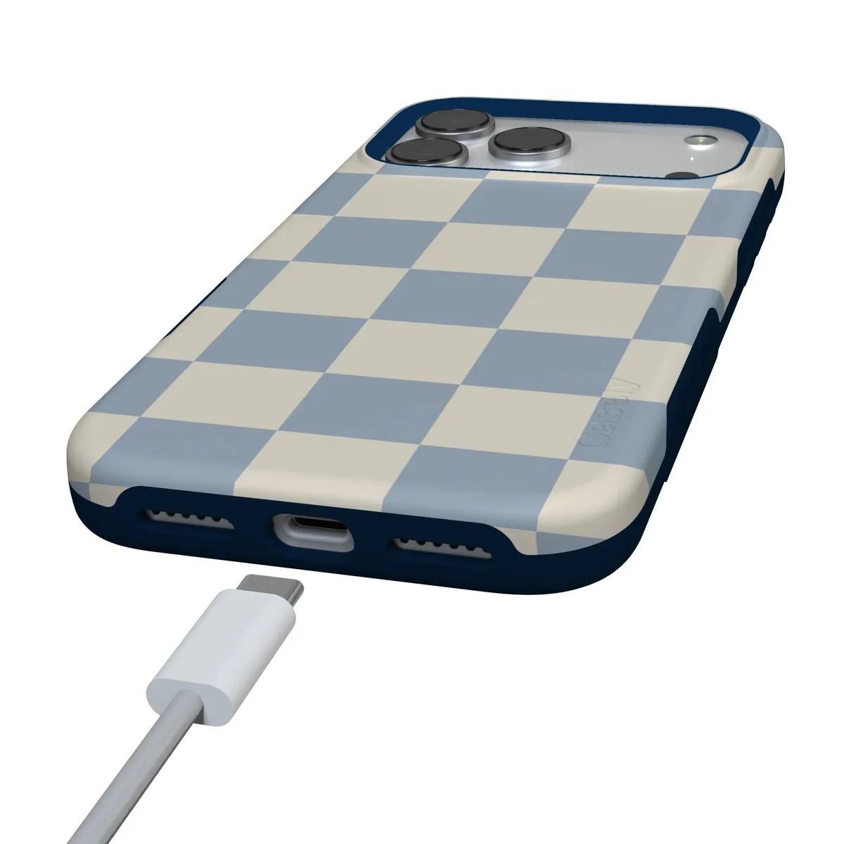 Fit Check | Light Blue Checkerboard Case - Image 7