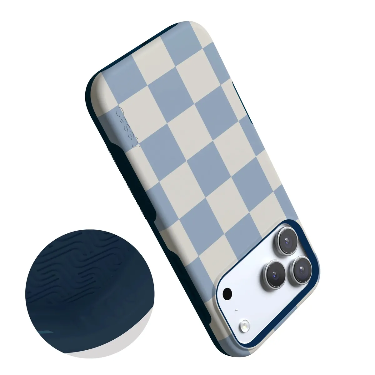 Fit Check | Light Blue Checkerboard Case - Image 9