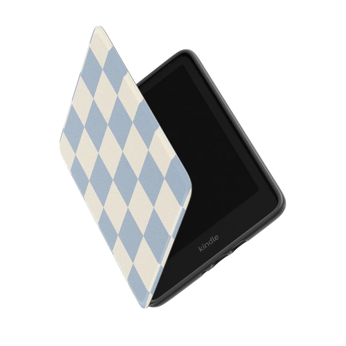Fit Check | Light Blue Checkerboard Kindle Case - Image 6