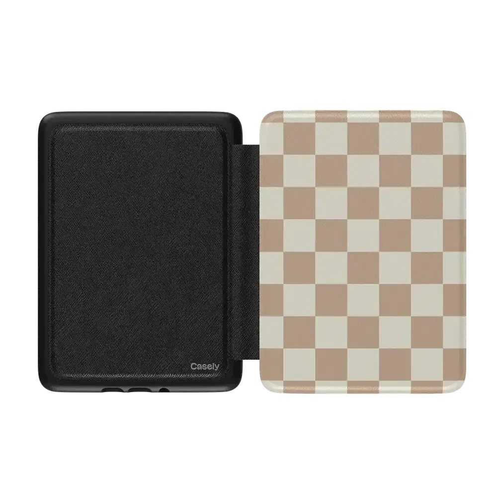 Fit Check | Neutral Checkerboard Kindle Case - Image 5