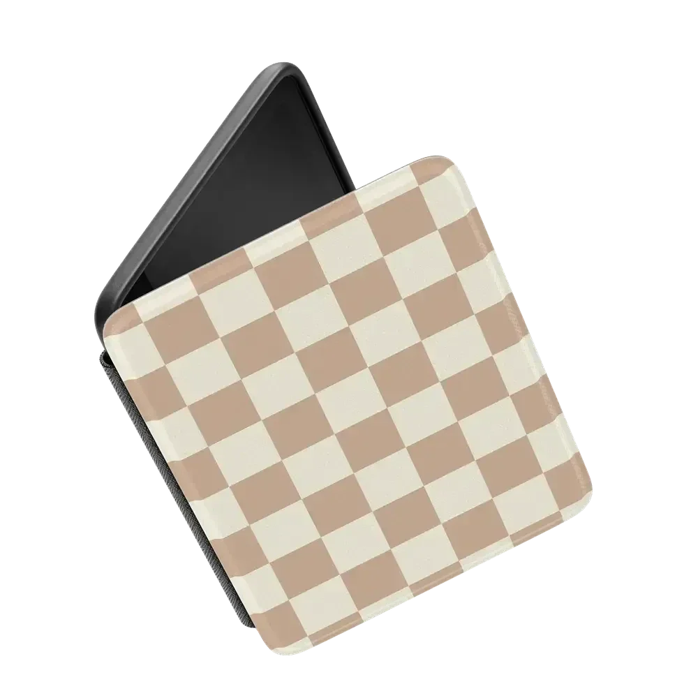Fit Check | Neutral Checkerboard Kindle Case - Image 7