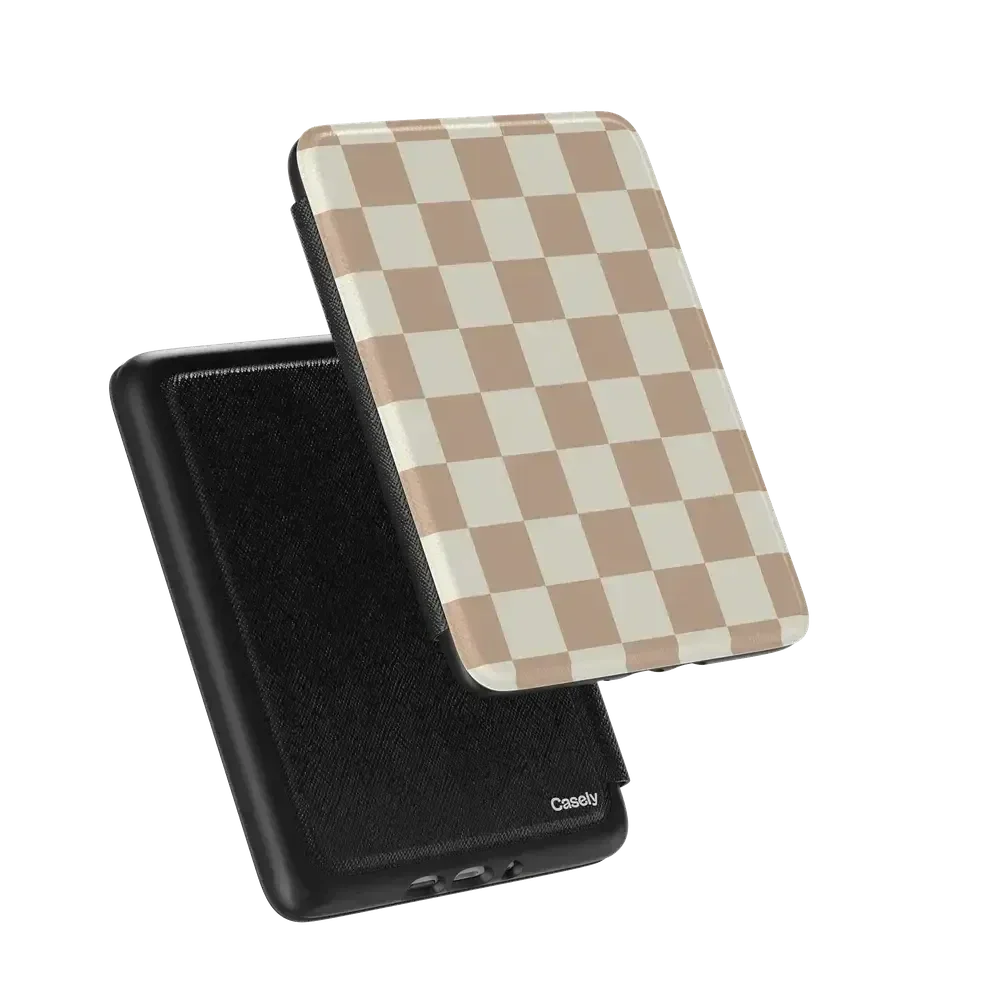 Fit Check | Neutral Checkerboard Kindle Case - Image 8
