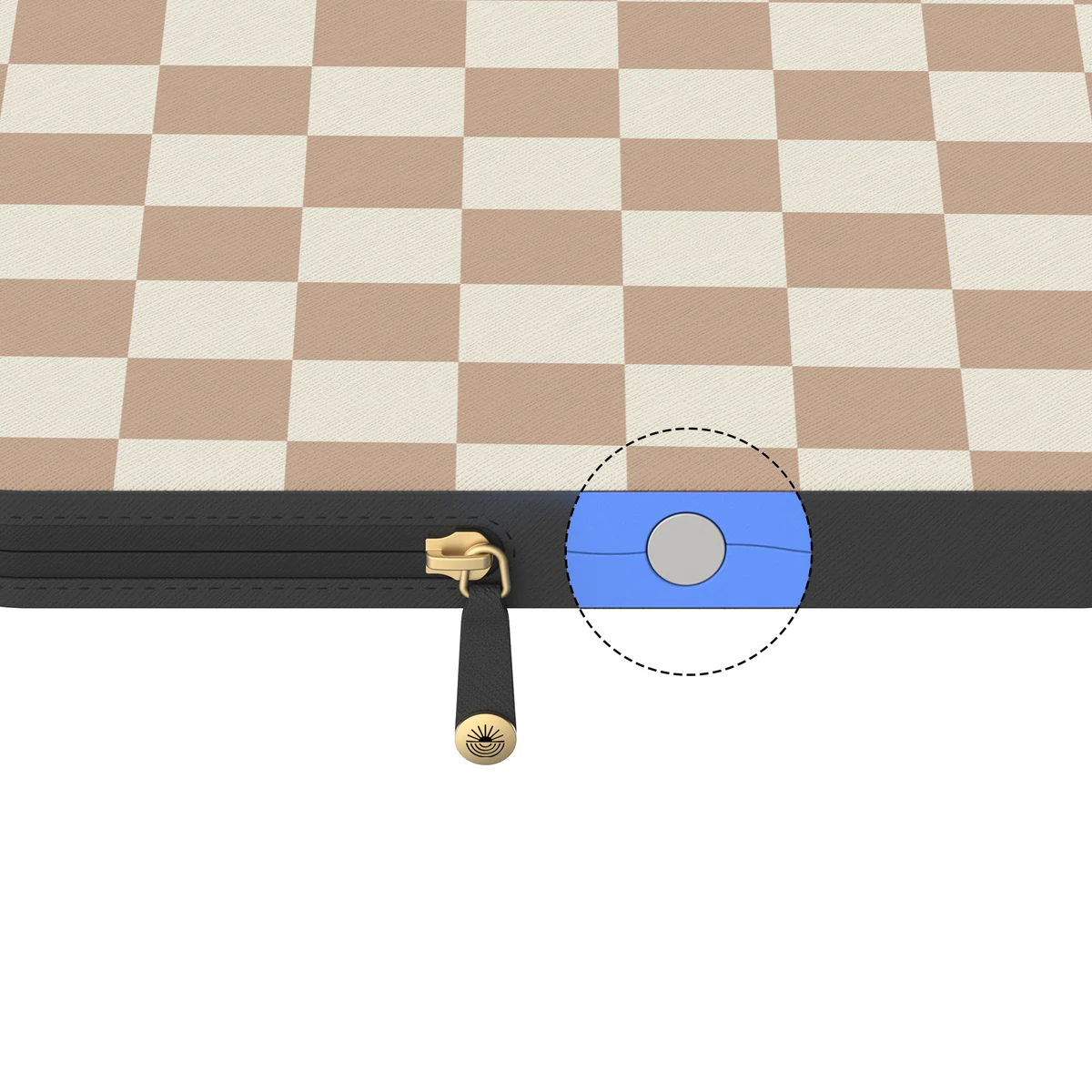 Fit Check | Neutral Checkerboard Laptop Case - Image 15