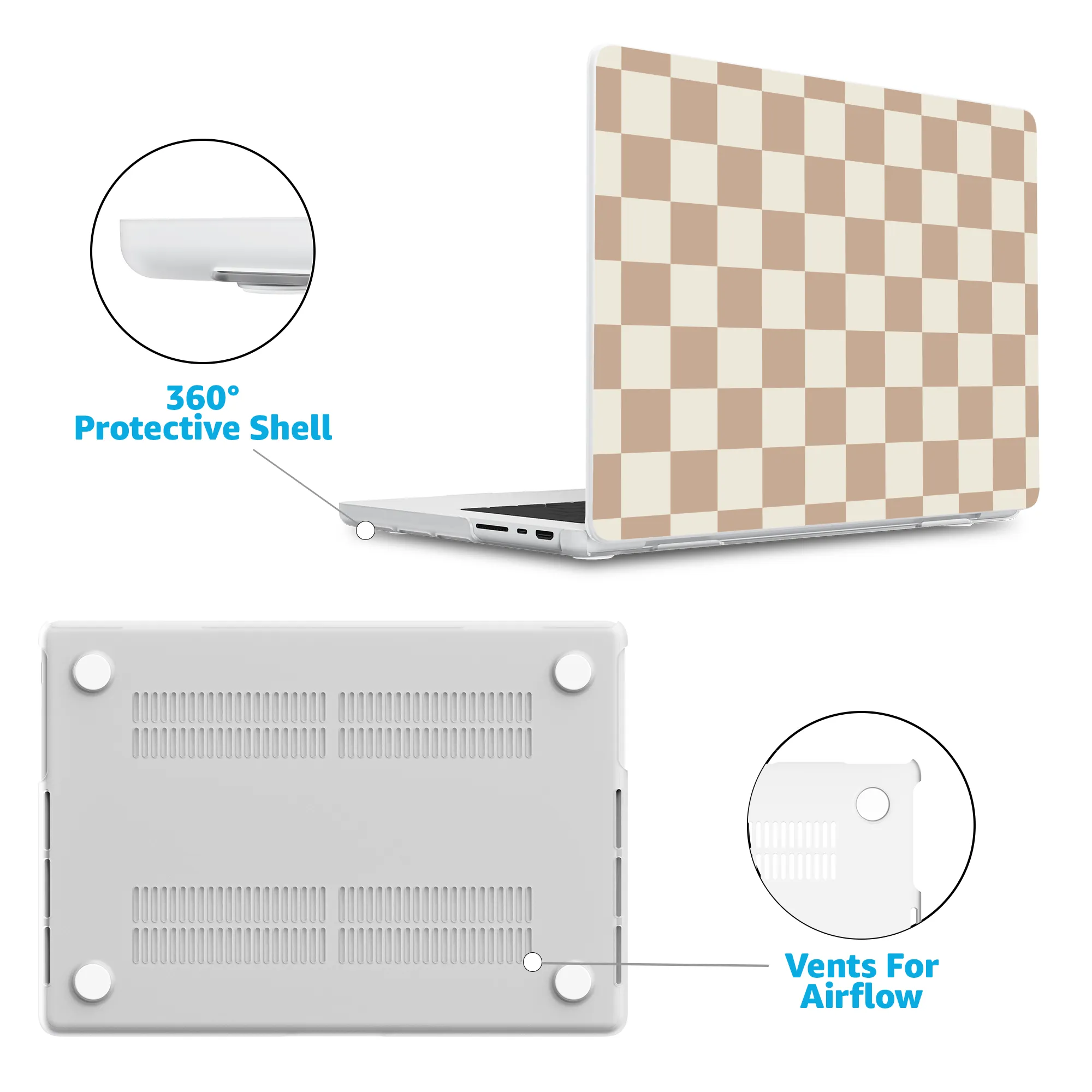 Fit Check | Neutral Checkerboard Laptop Shell - Image 11