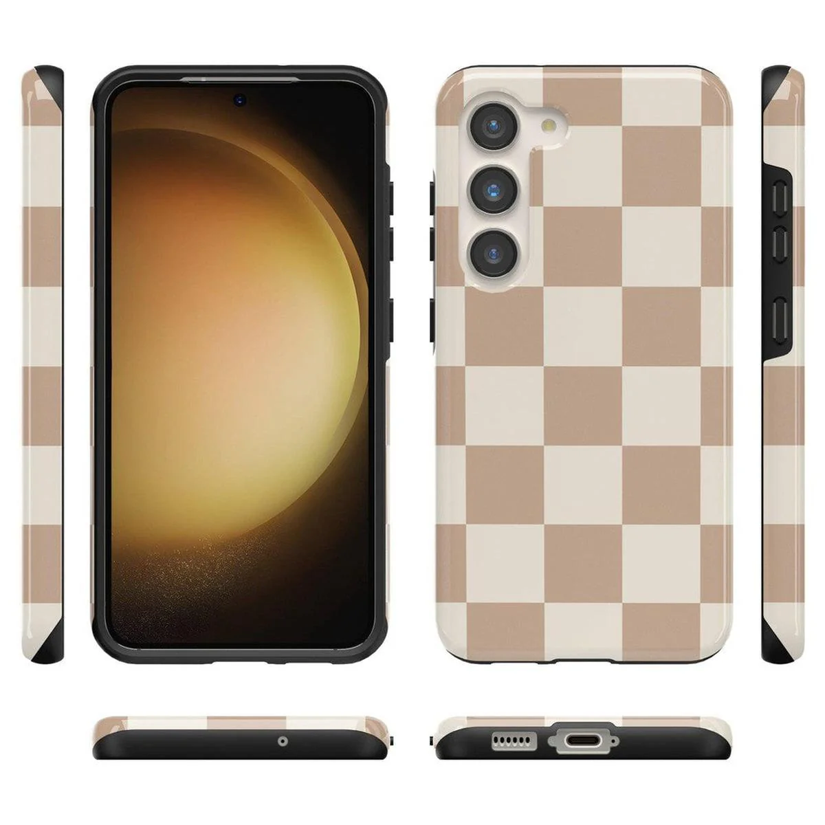 Fit Check | Neutral Checkerboard Samsung Case - Image 3