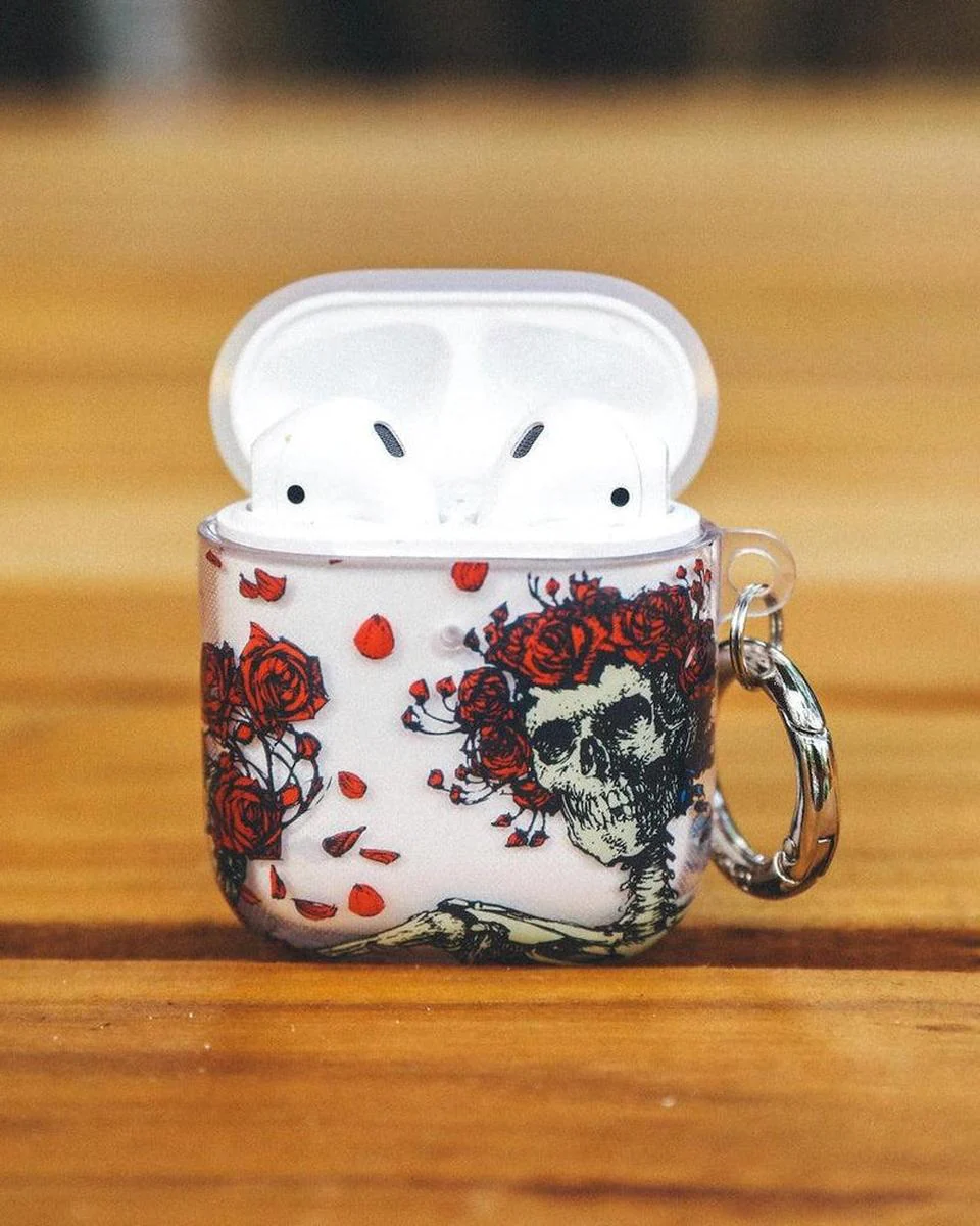Forever Grateful | Grateful Dead Skeleton Floral AirPods Case - Image 7
