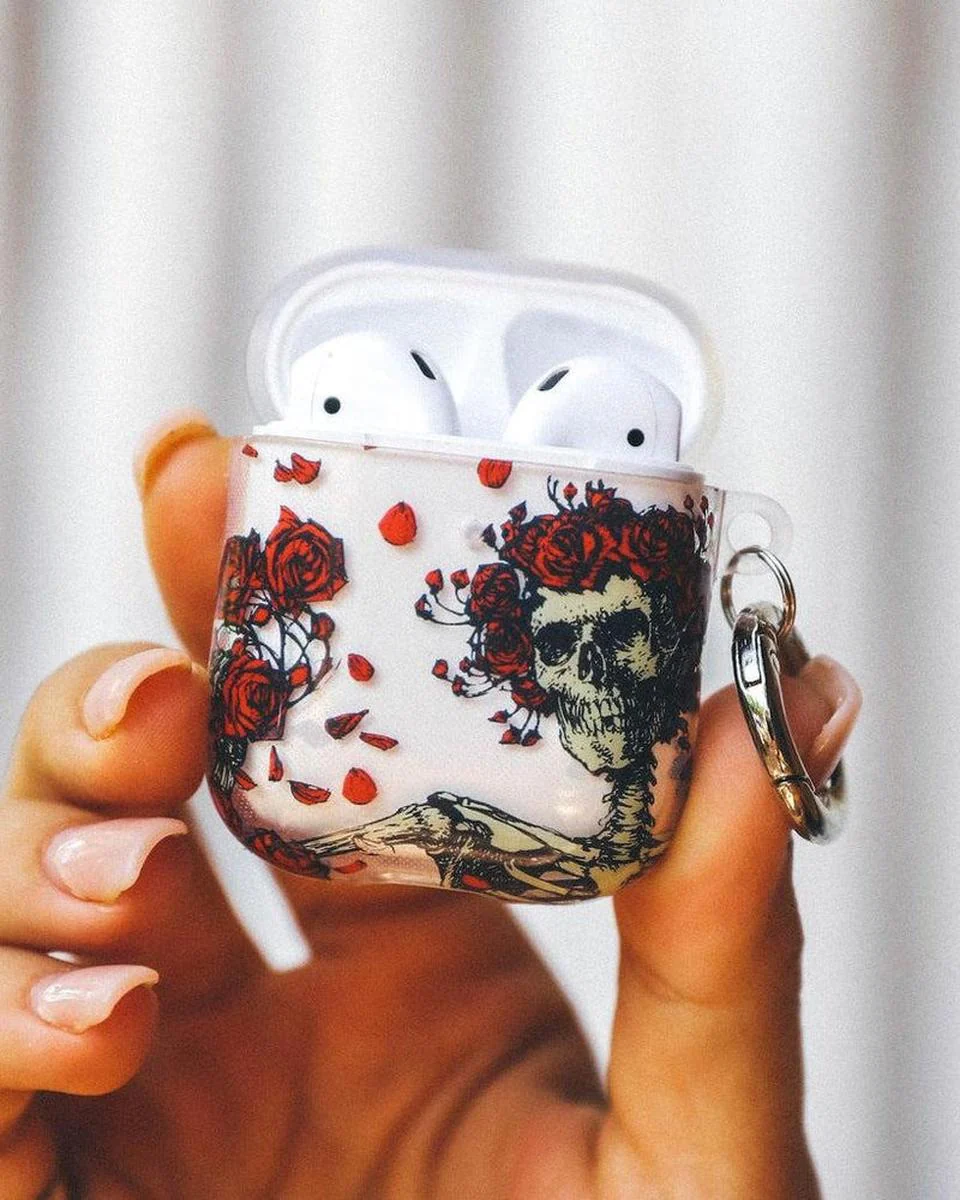 Forever Grateful | Grateful Dead Skeleton Floral AirPods Case - Image 9