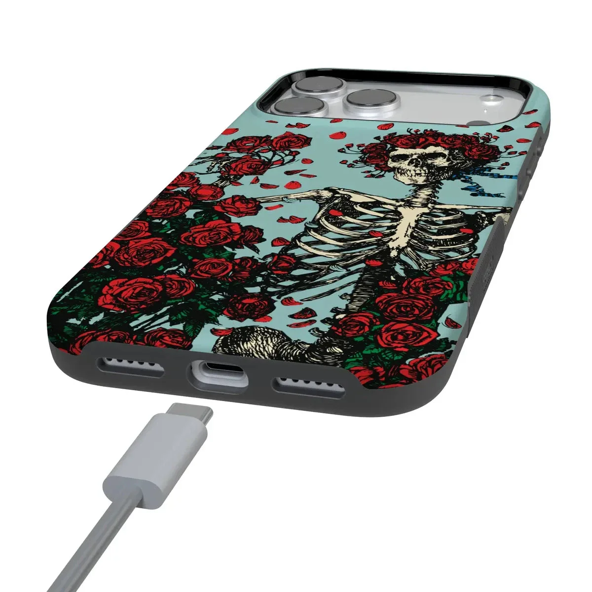 Forever Grateful | Grateful Dead Skeleton Floral Case - Image 8