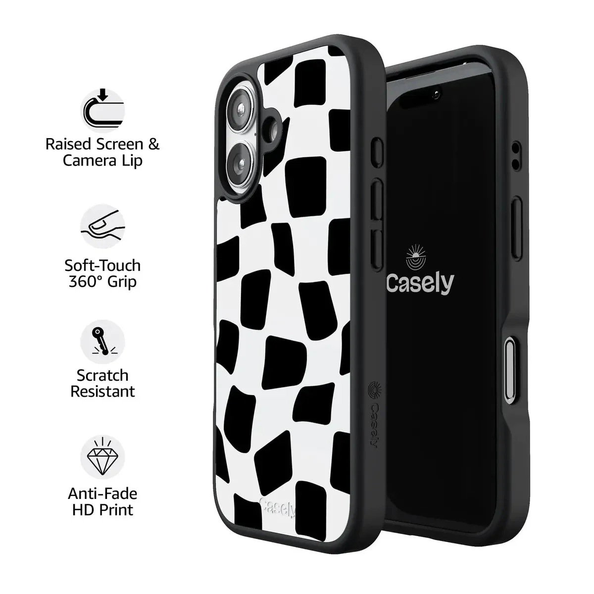 Funky Checkerboard | High Contrast Design Case - Image 225