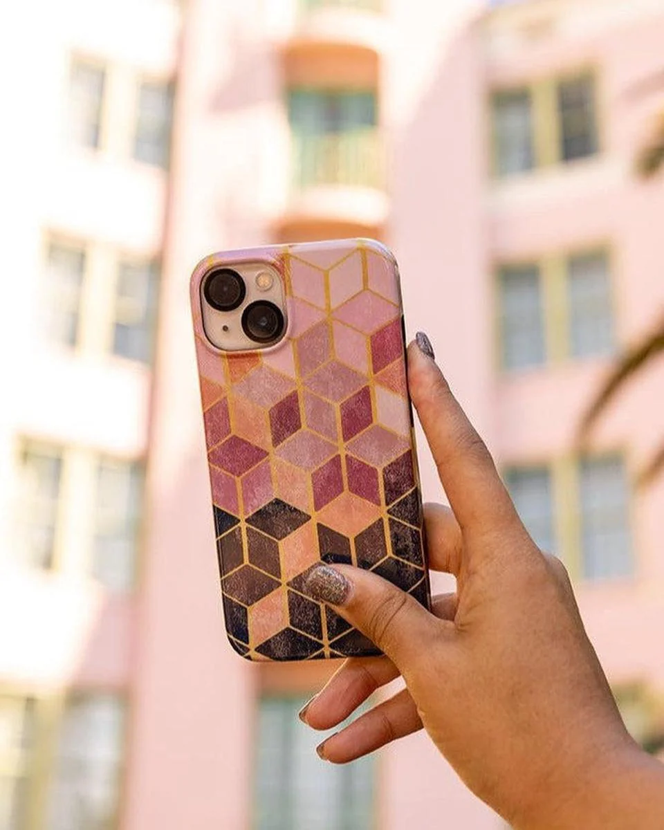 Stepping Up | Geo Rose Gold Marble Case - Image 62
