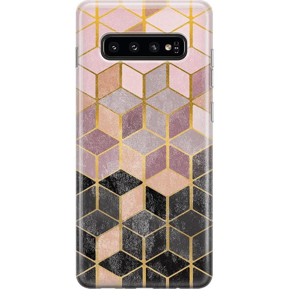 Stepping Up | Geo Rose Gold Marble Samsung Case - Image 7
