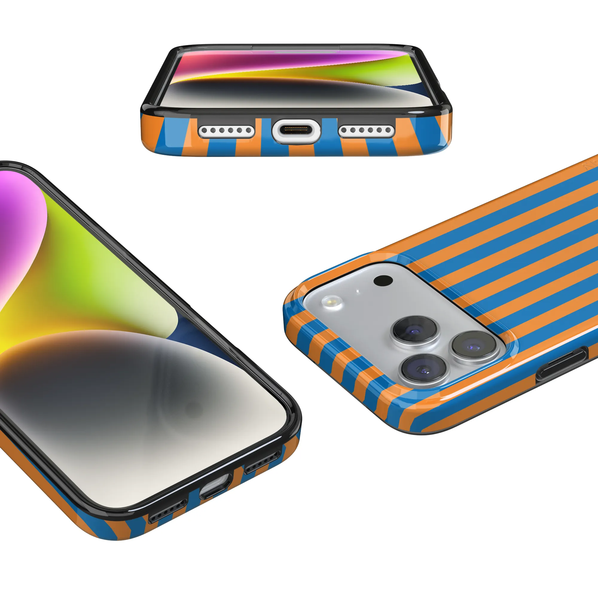 Go New York | Blue & Orange Stripes Case - Image 101