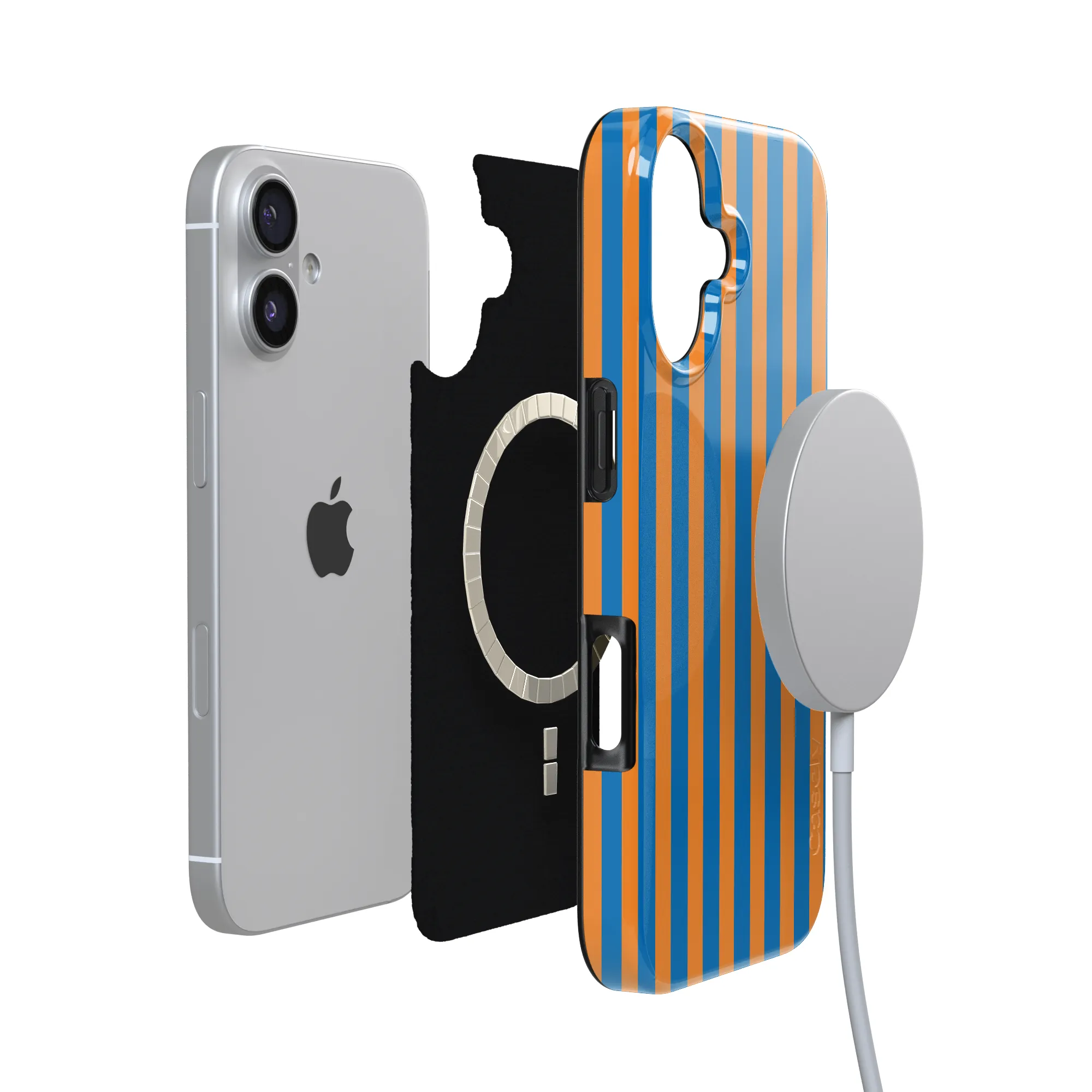 Go New York | Blue & Orange Stripes Case - Image 110