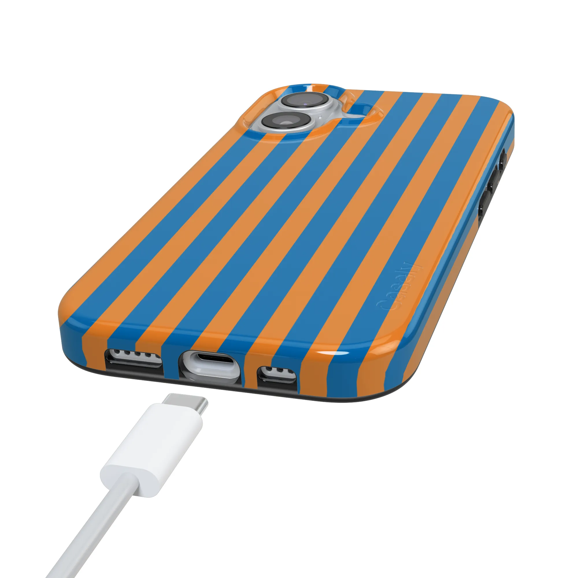 Go New York | Blue & Orange Stripes Case - Image 113