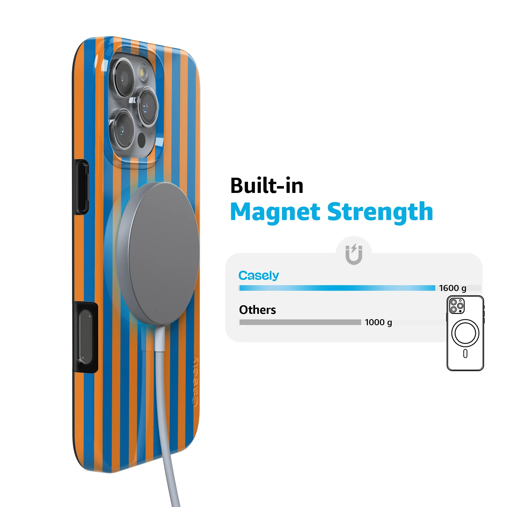 Go New York | Blue & Orange Stripes Case - Image 118