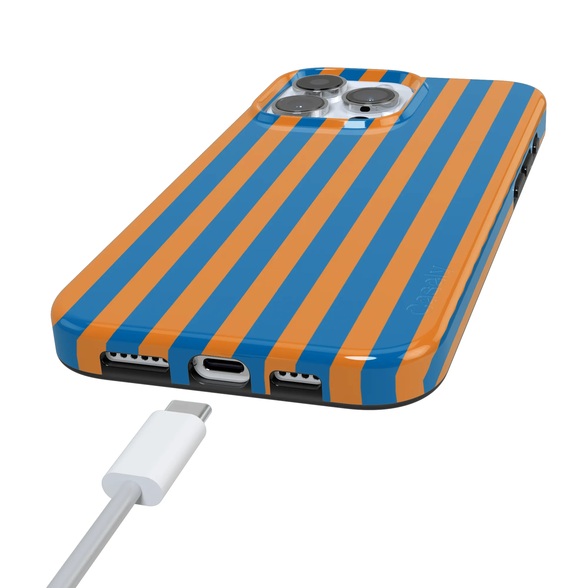 Go New York | Blue & Orange Stripes Case - Image 120
