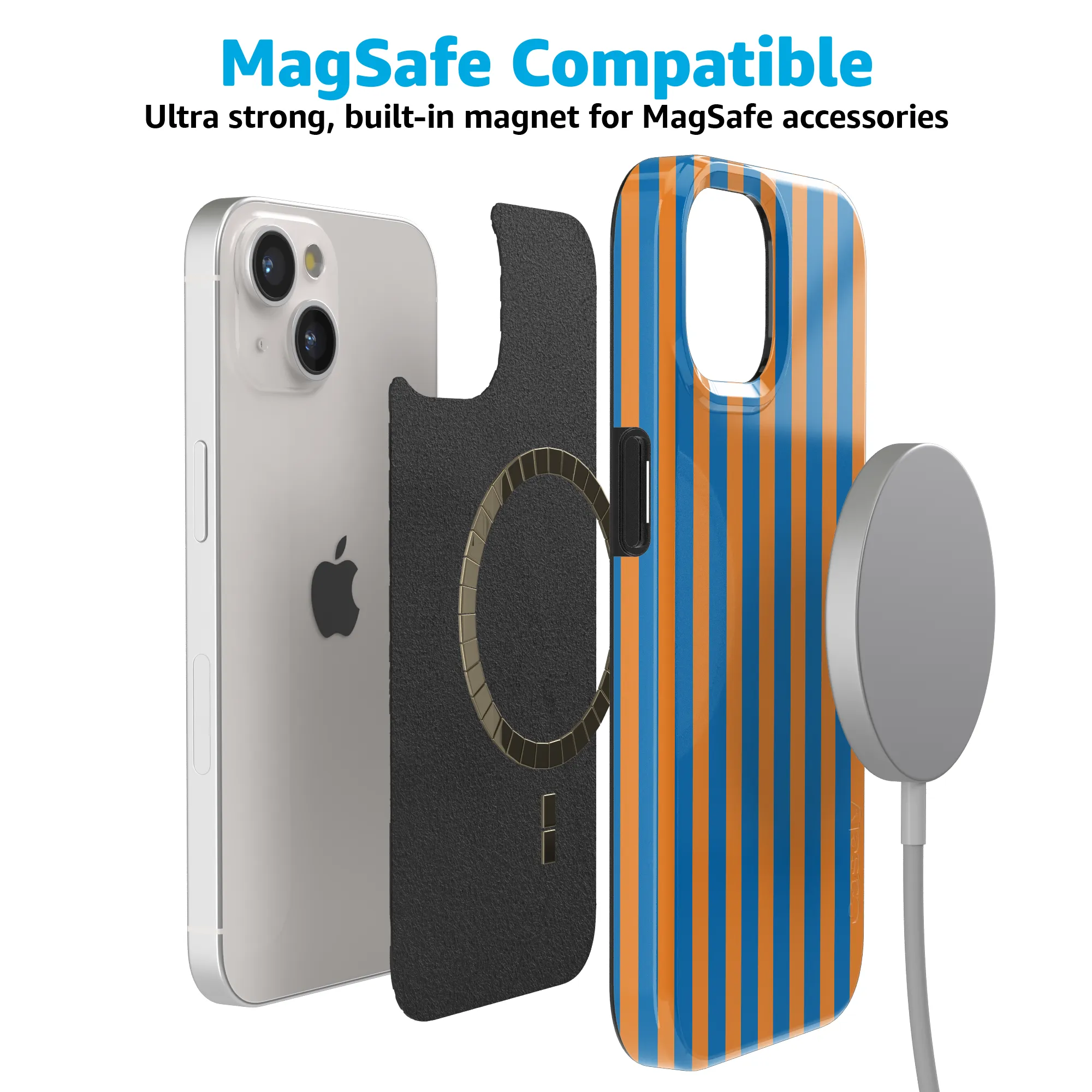Go New York | Blue & Orange Stripes Case - Image 131