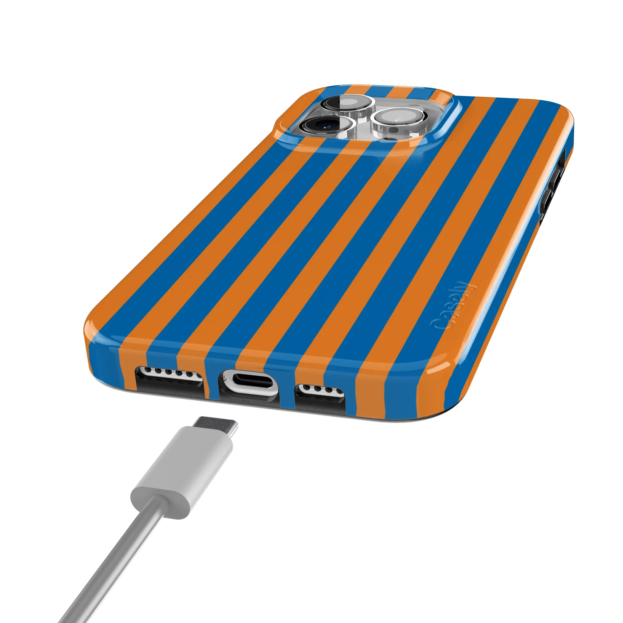 Go New York | Blue & Orange Stripes Case - Image 134