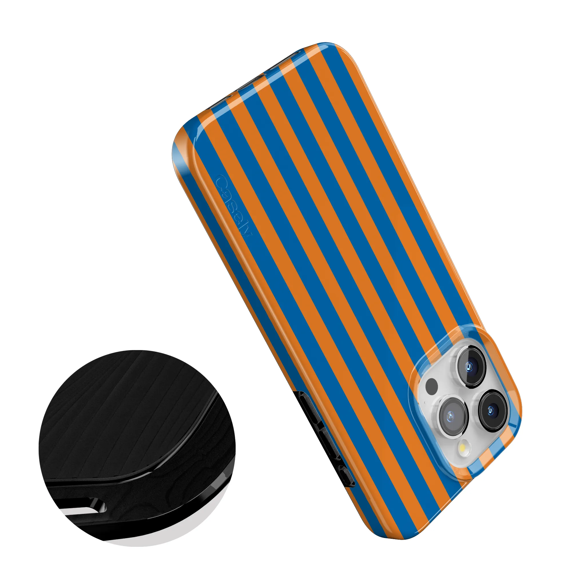 Go New York | Blue & Orange Stripes Case - Image 135