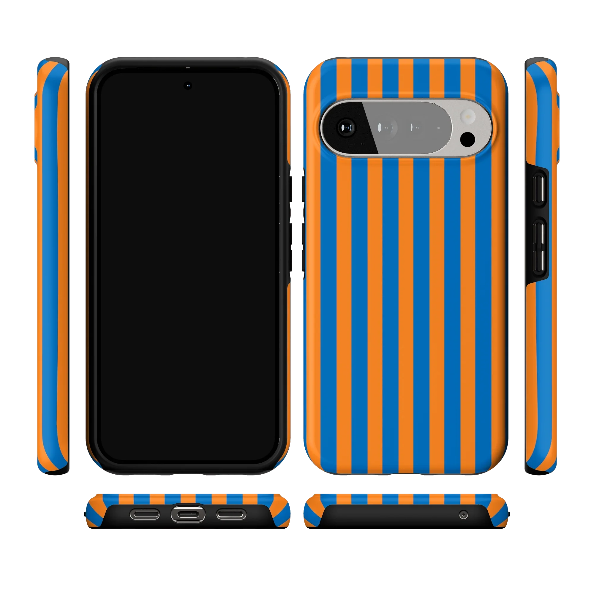 Go New York | Blue & Orange Stripes Case - Image 172