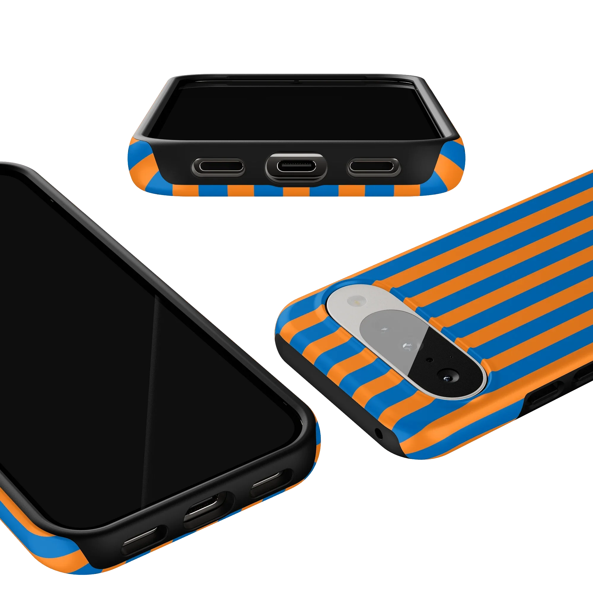Go New York | Blue & Orange Stripes Case - Image 182