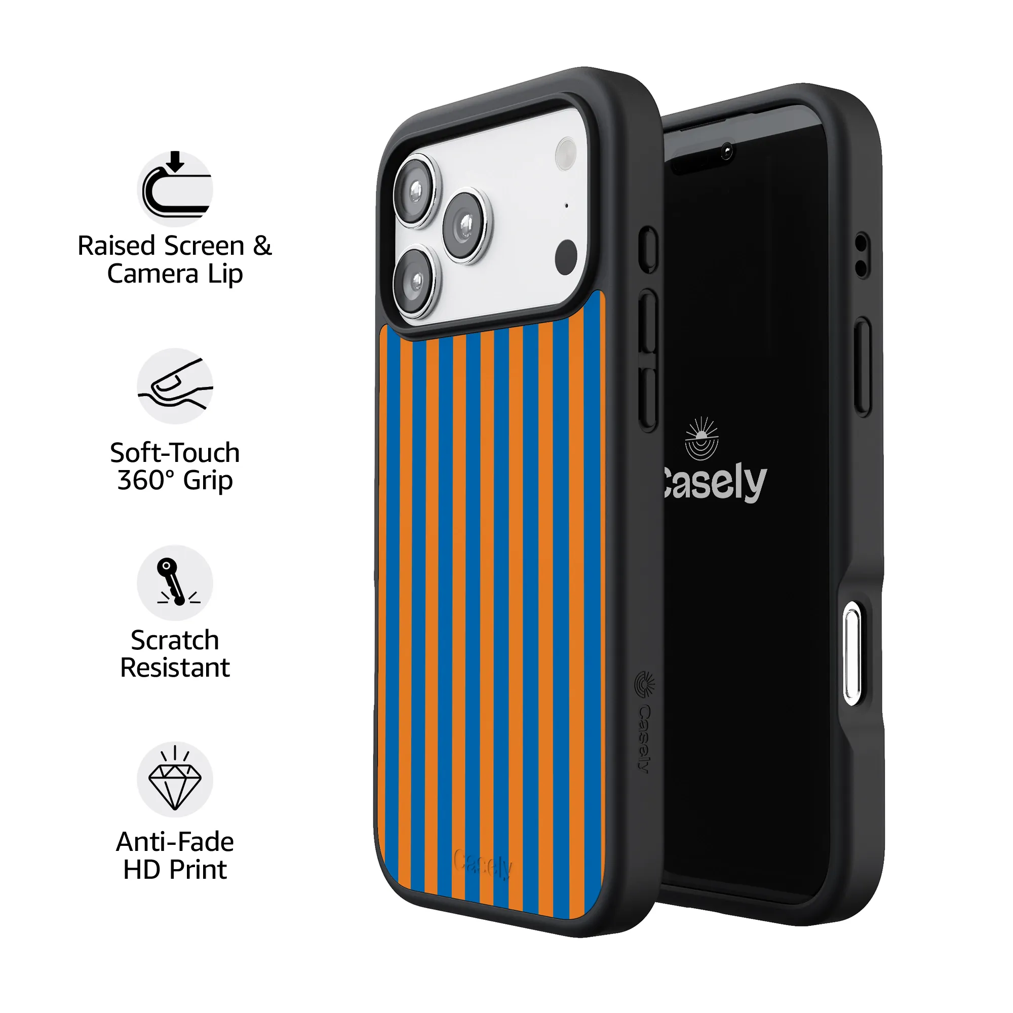 Go New York | Blue & Orange Stripes Case - Image 184