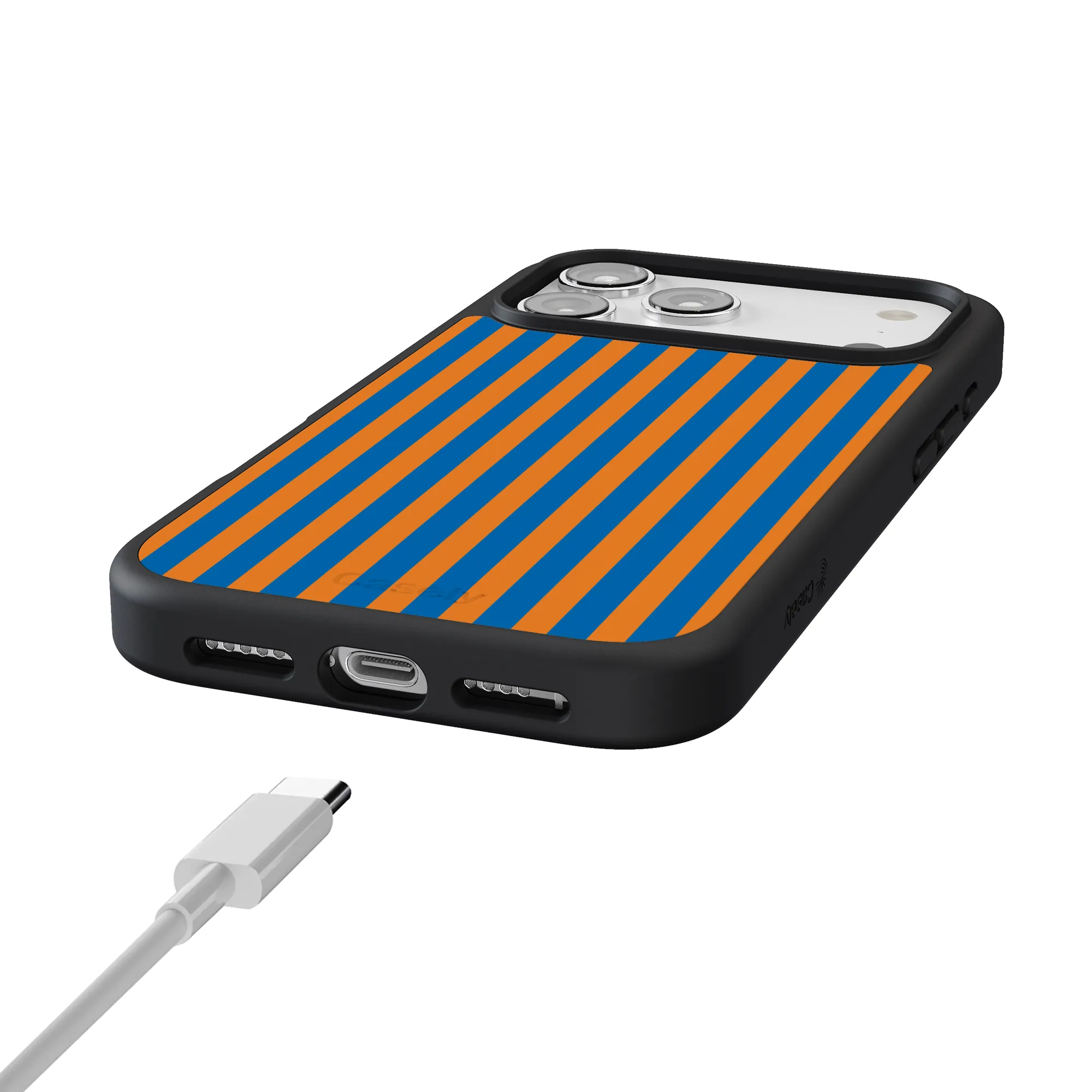 Go New York | Blue & Orange Stripes Case - Image 189