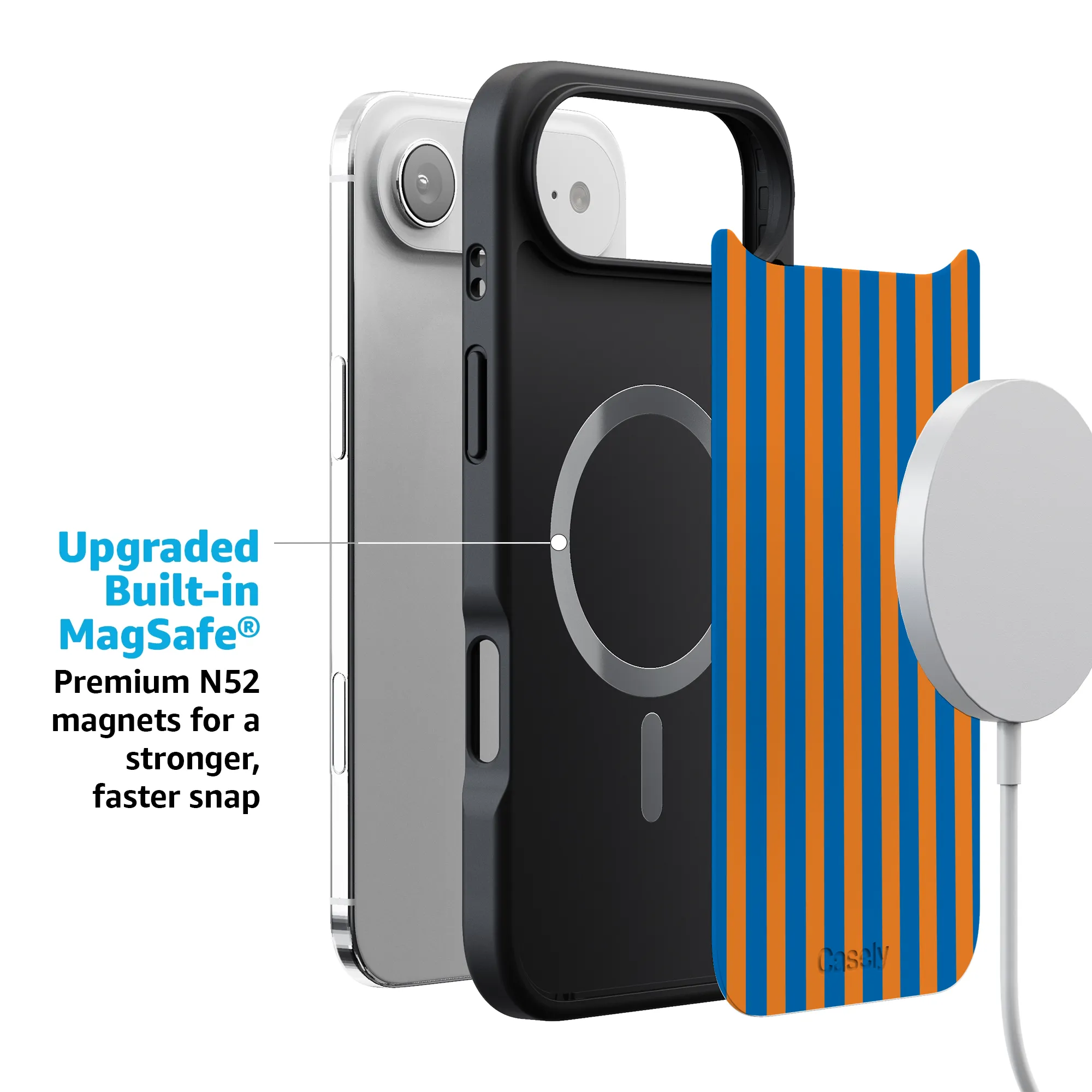 Go New York | Blue & Orange Stripes Case - Image 196