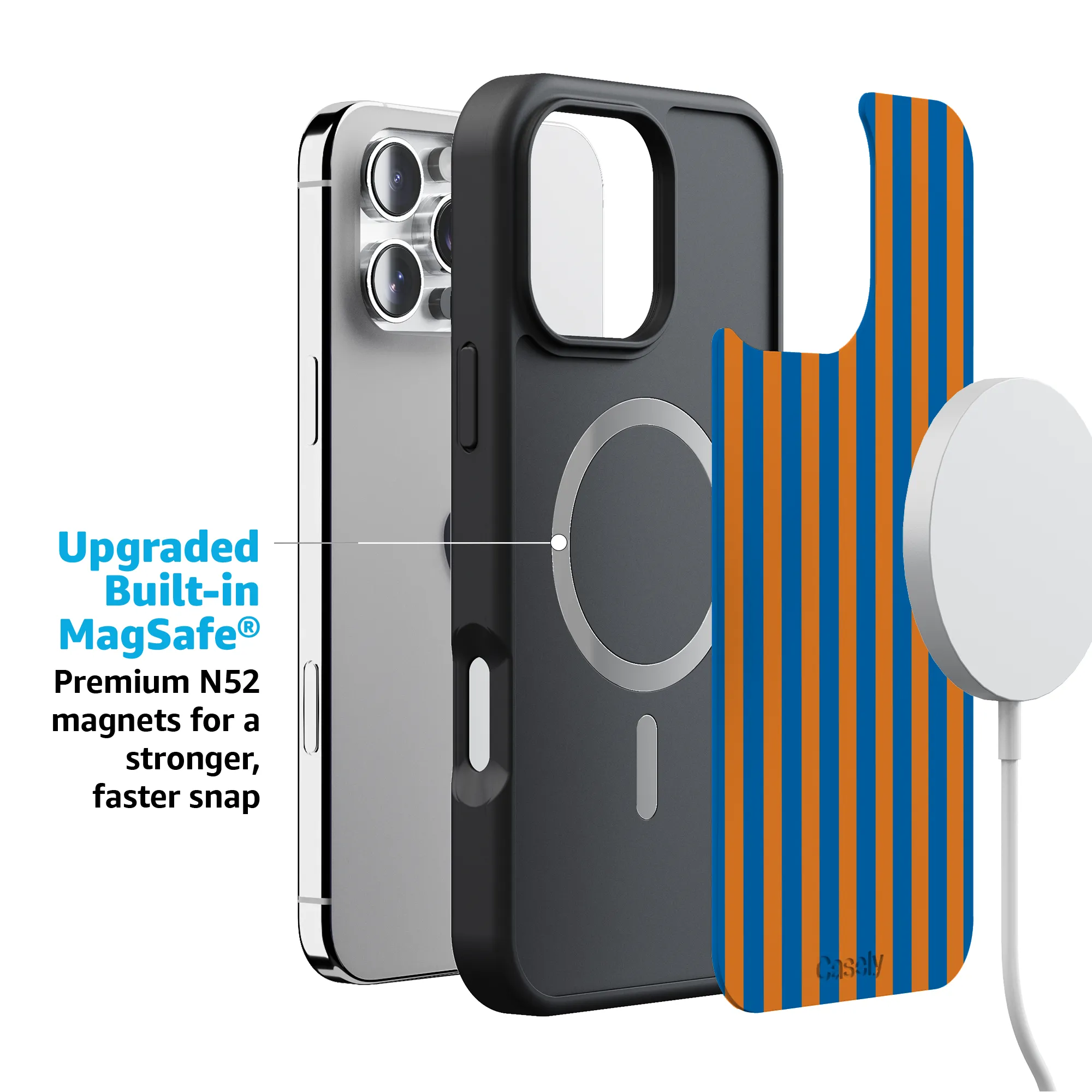 Go New York | Blue & Orange Stripes Case - Image 210