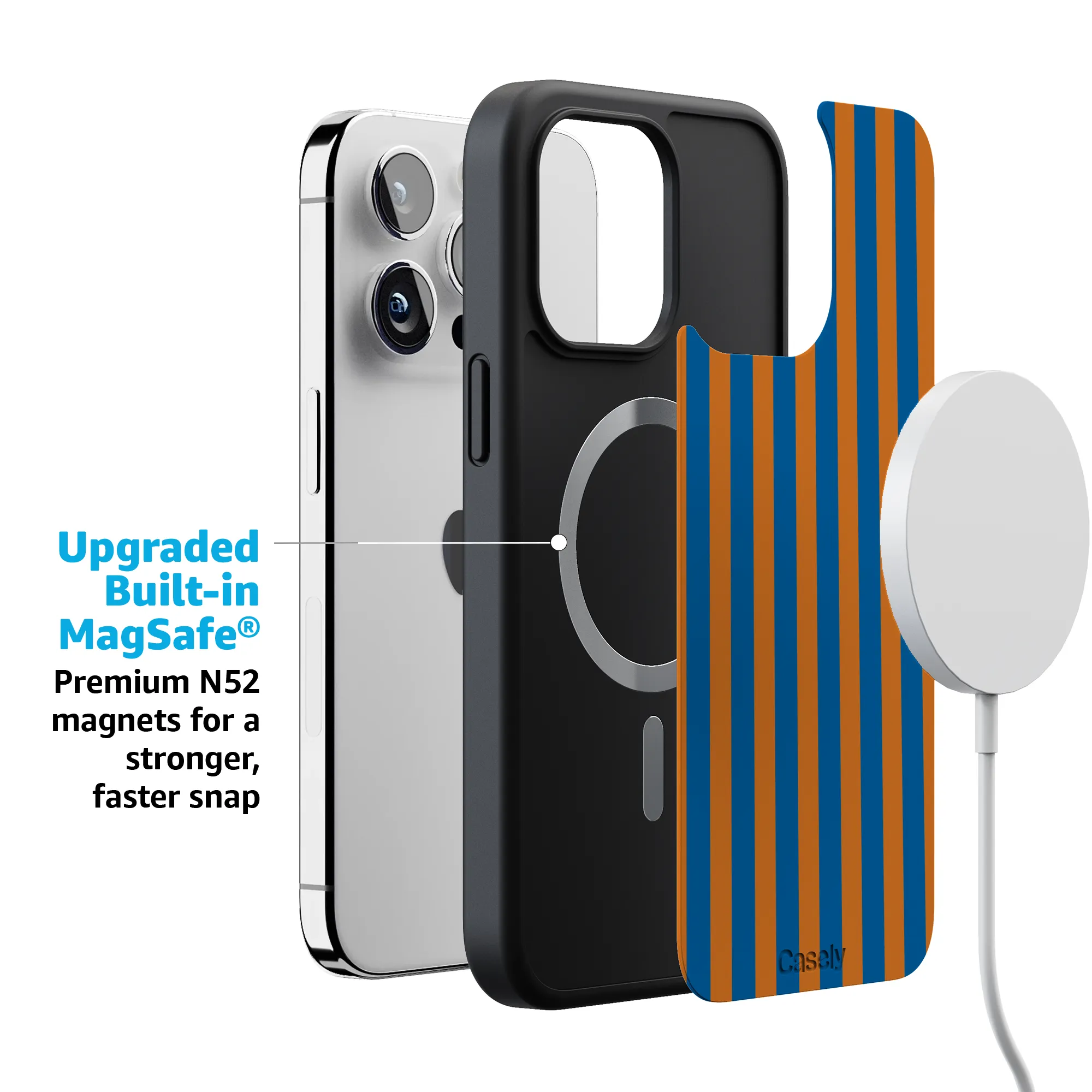 Go New York | Blue & Orange Stripes Case - Image 217