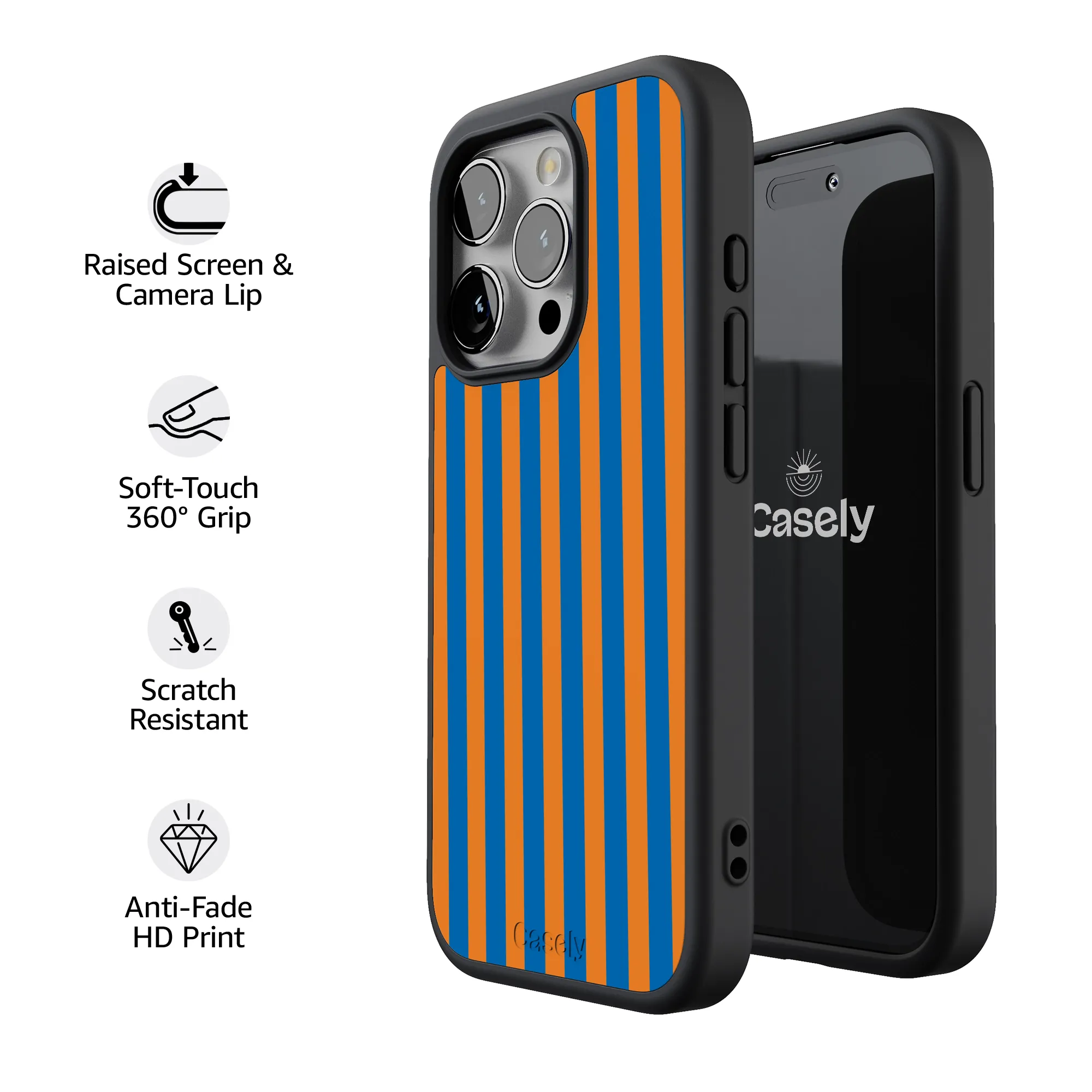 Go New York | Blue & Orange Stripes Case - Image 220