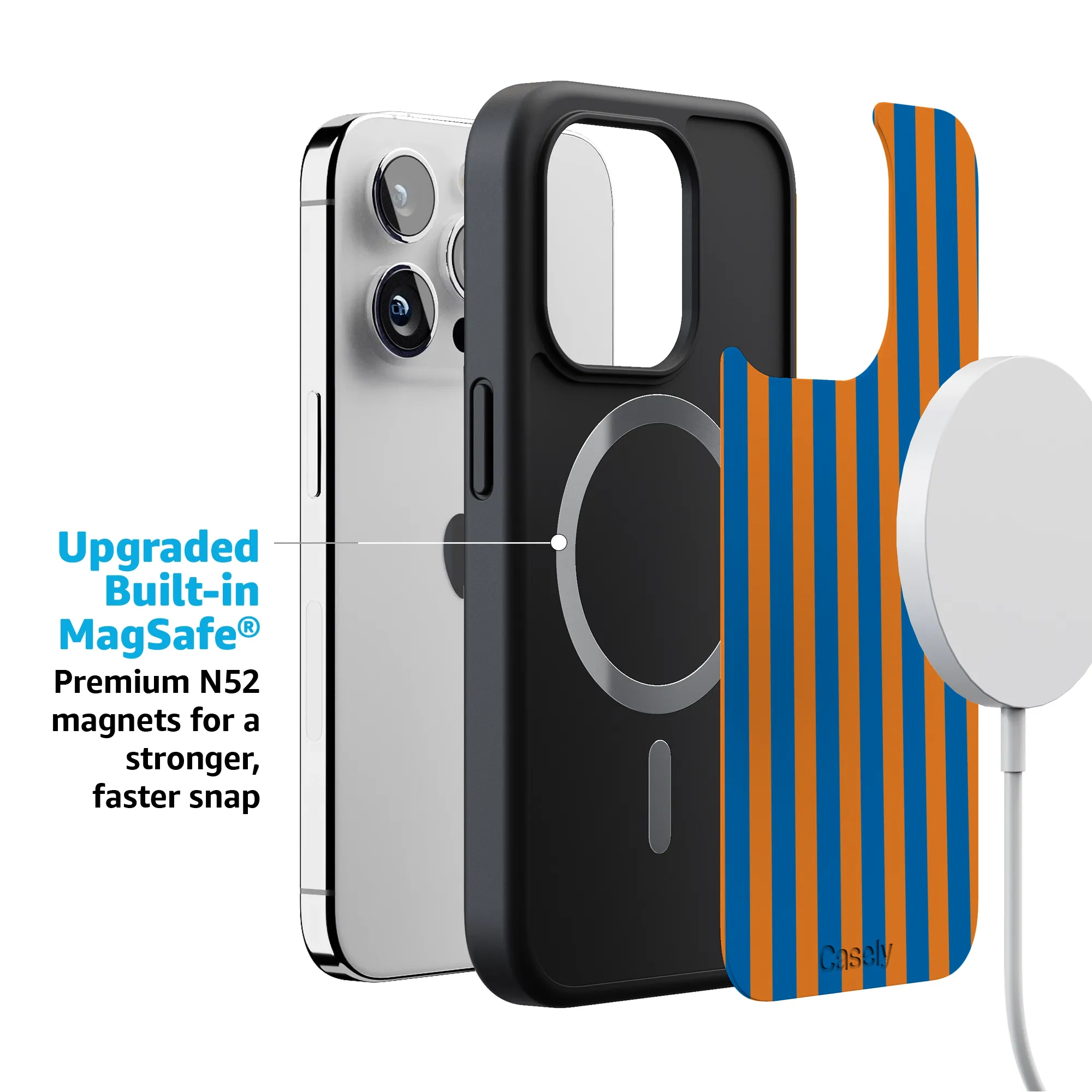 Go New York | Blue & Orange Stripes Case - Image 222