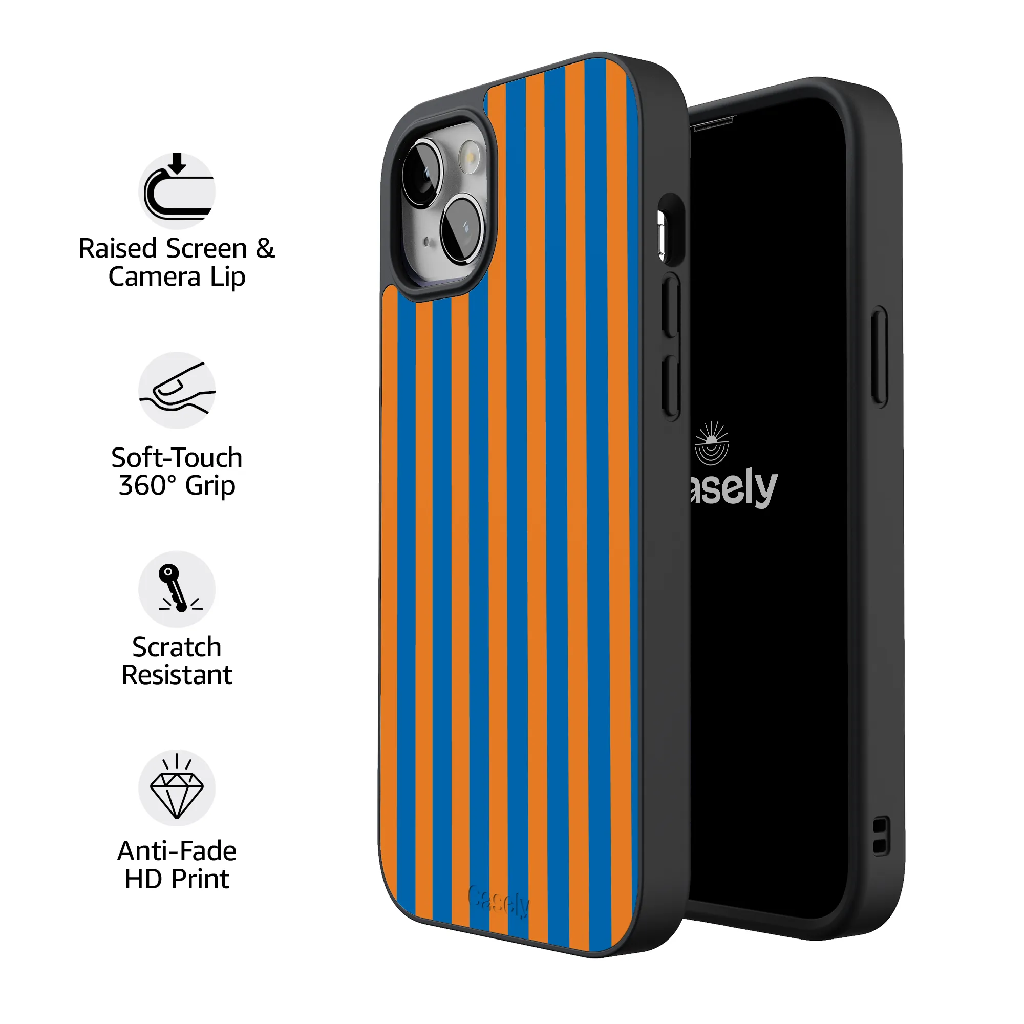 Go New York | Blue & Orange Stripes Case - Image 225