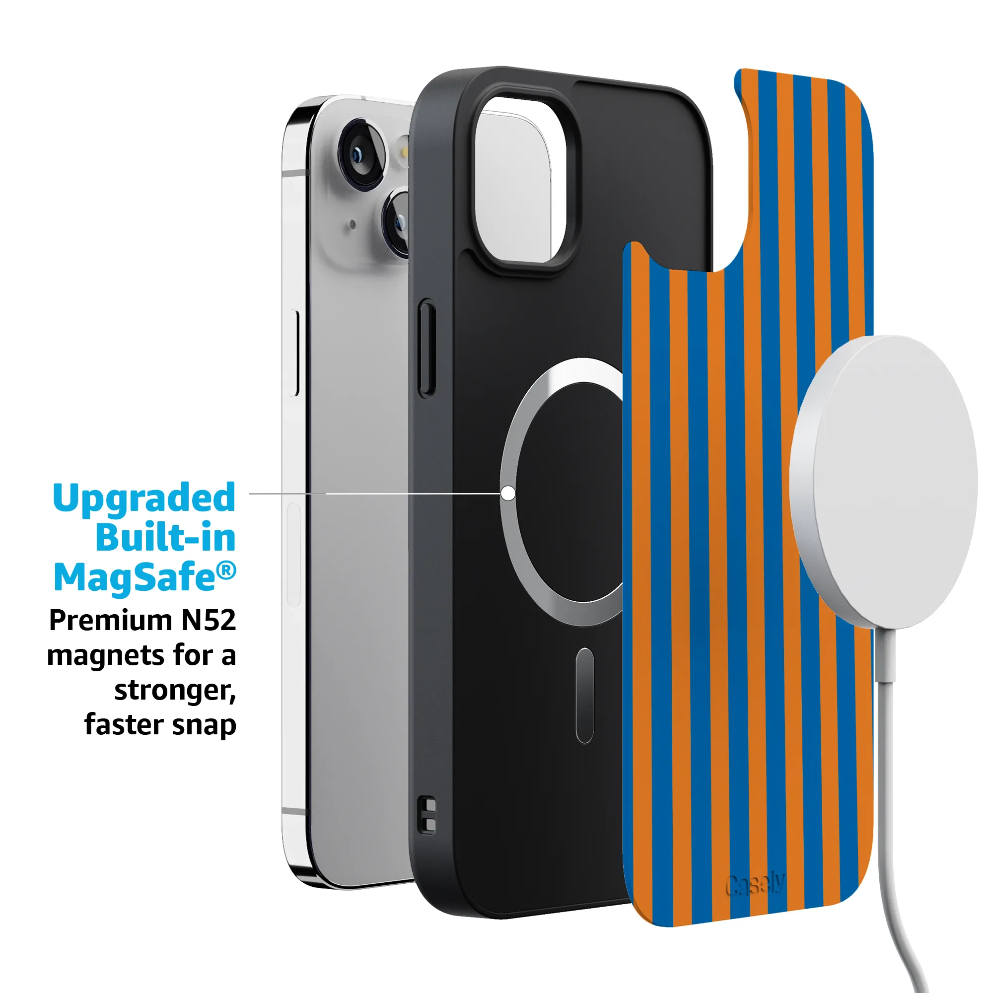 Go New York | Blue & Orange Stripes Case - Image 227