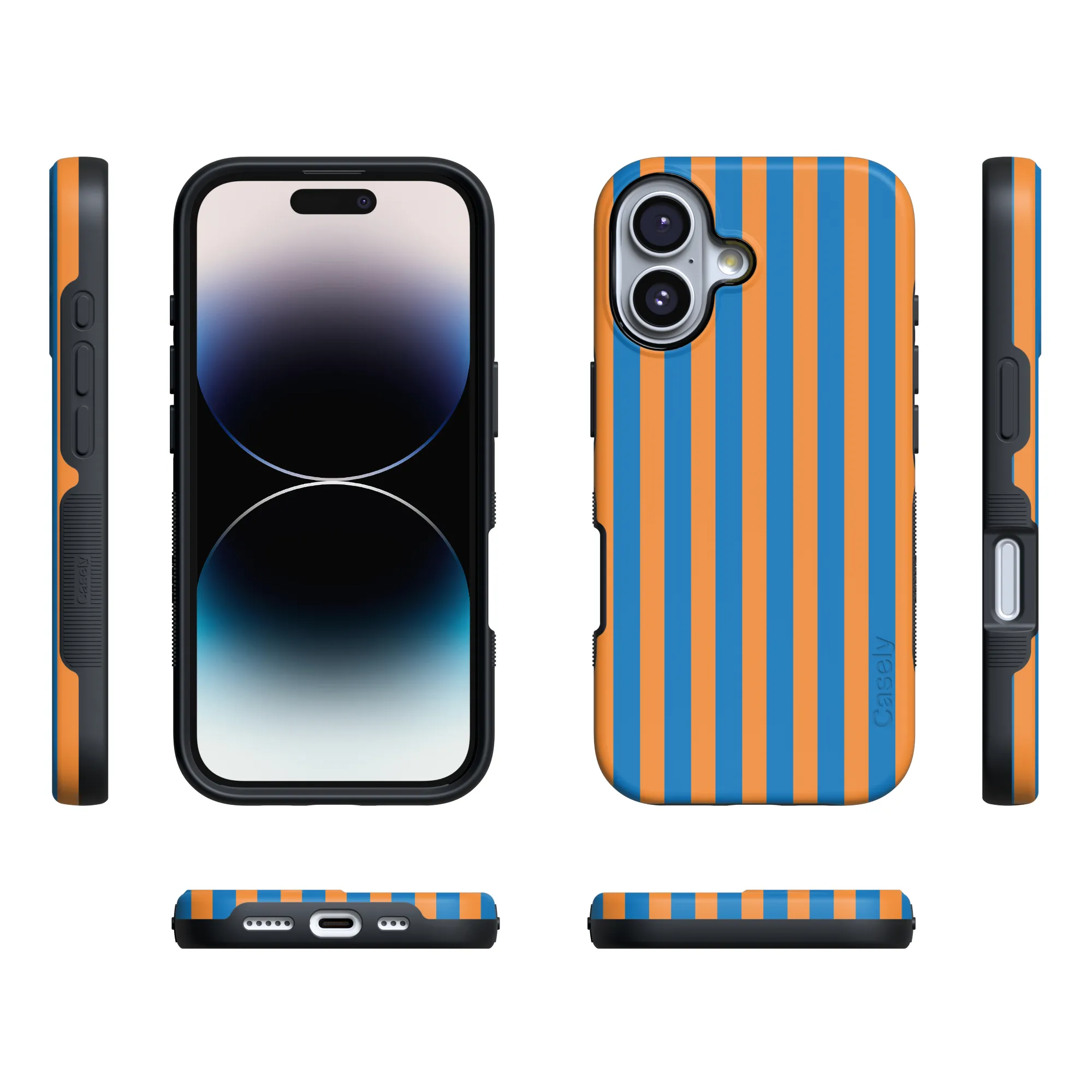 Go New York | Blue & Orange Stripes Case - Image 23