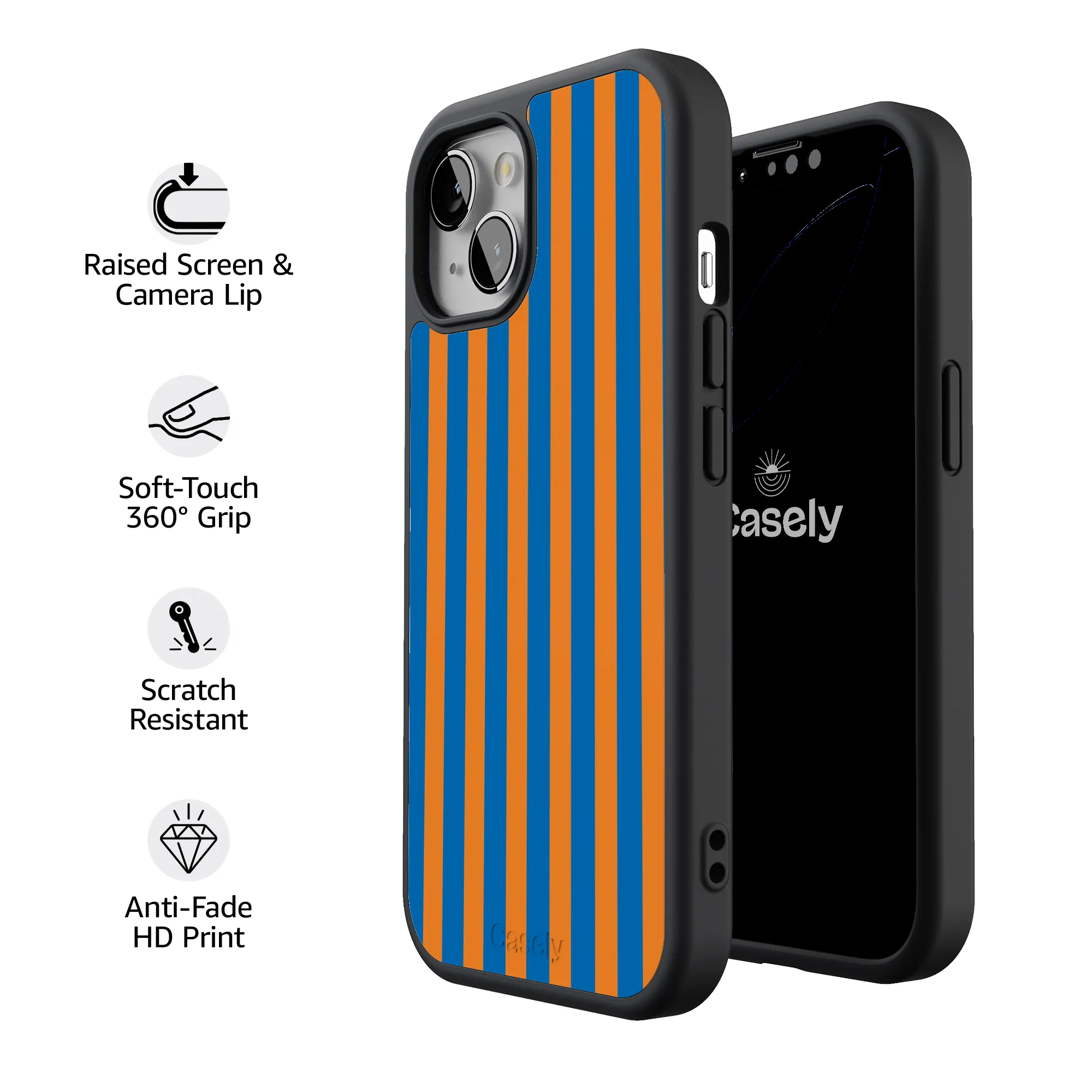 Go New York | Blue & Orange Stripes Case - Image 231