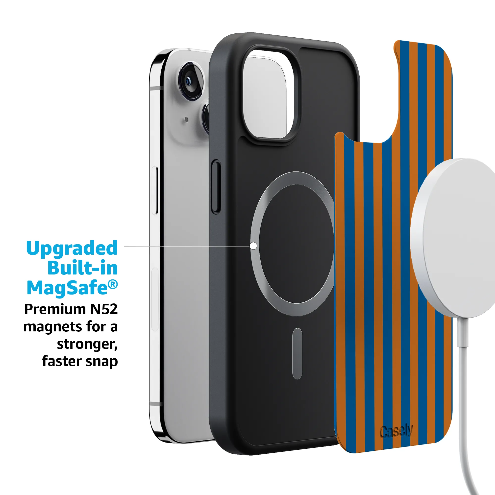 Go New York | Blue & Orange Stripes Case - Image 233
