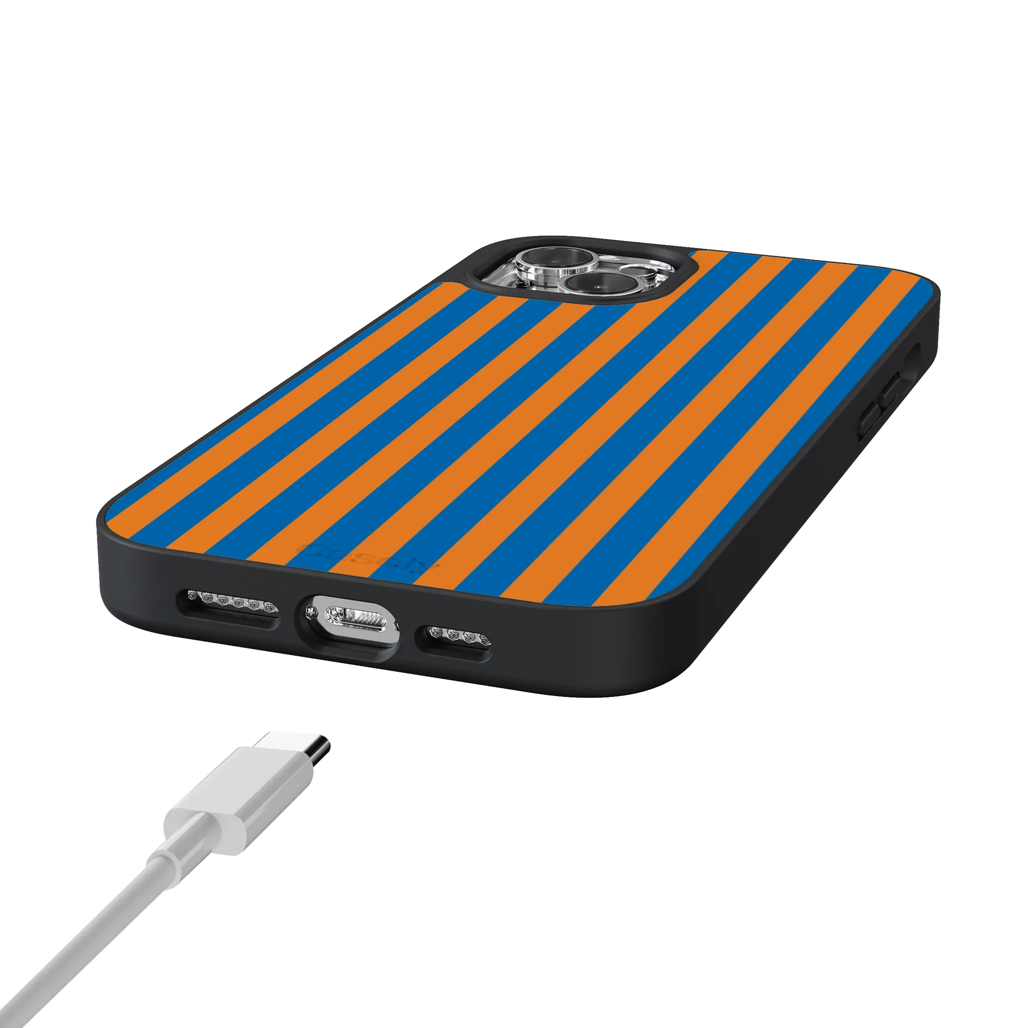 Go New York | Blue & Orange Stripes Case - Image 236