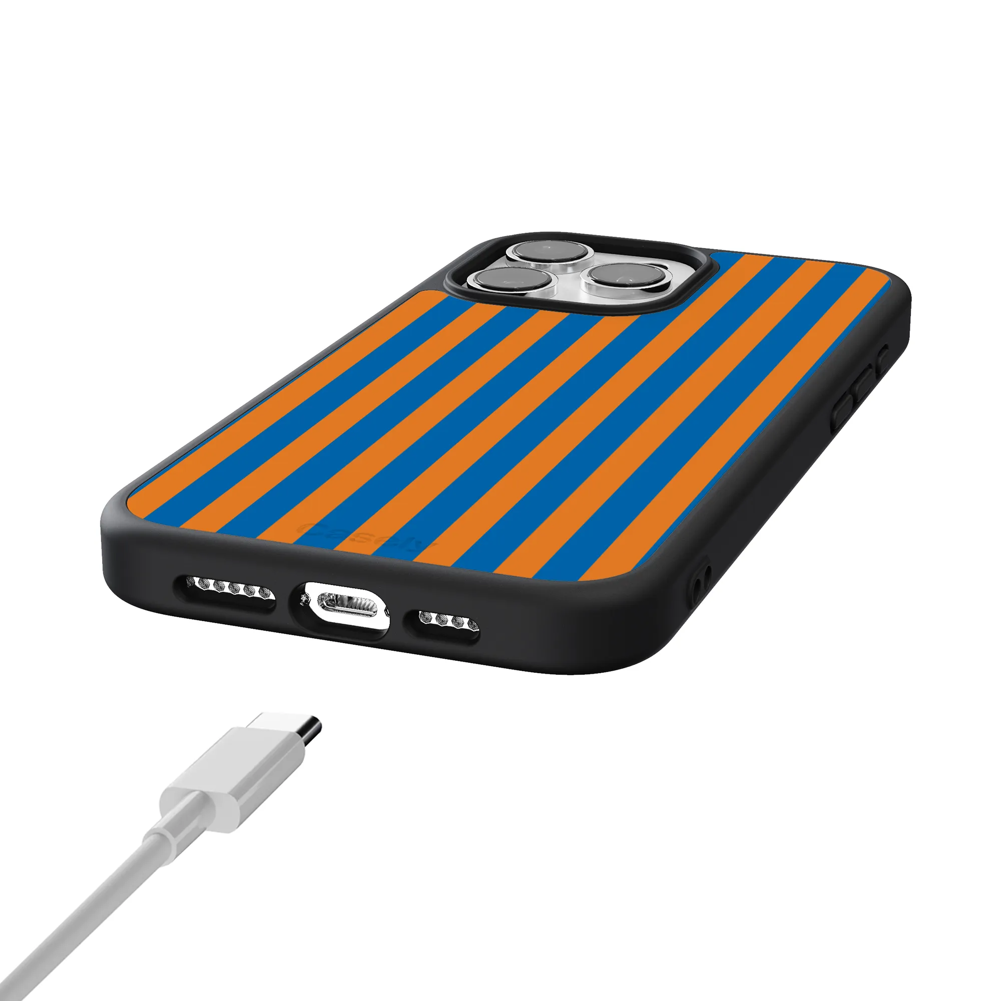 Go New York | Blue & Orange Stripes Case - Image 240
