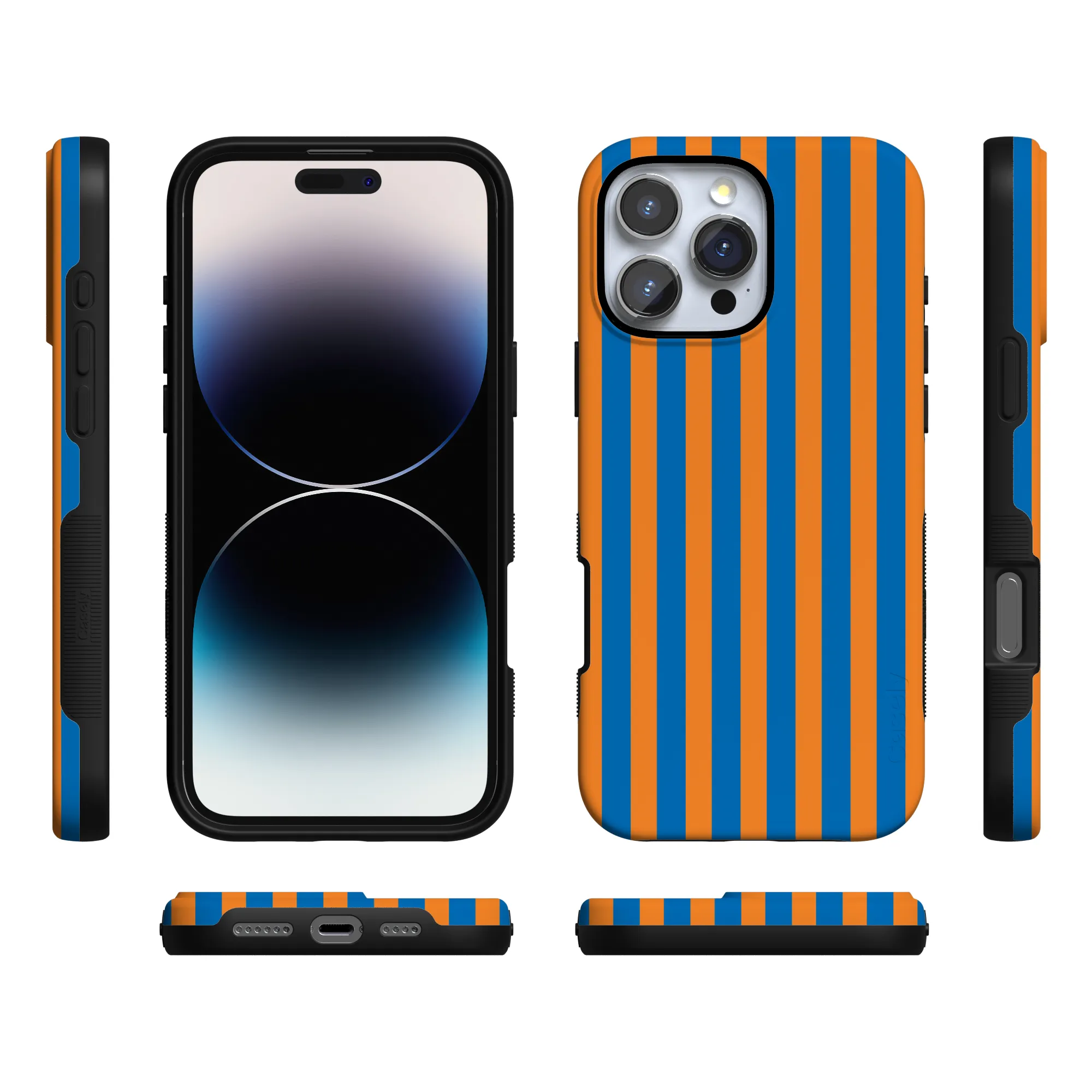 Go New York | Blue & Orange Stripes Case - Image 31