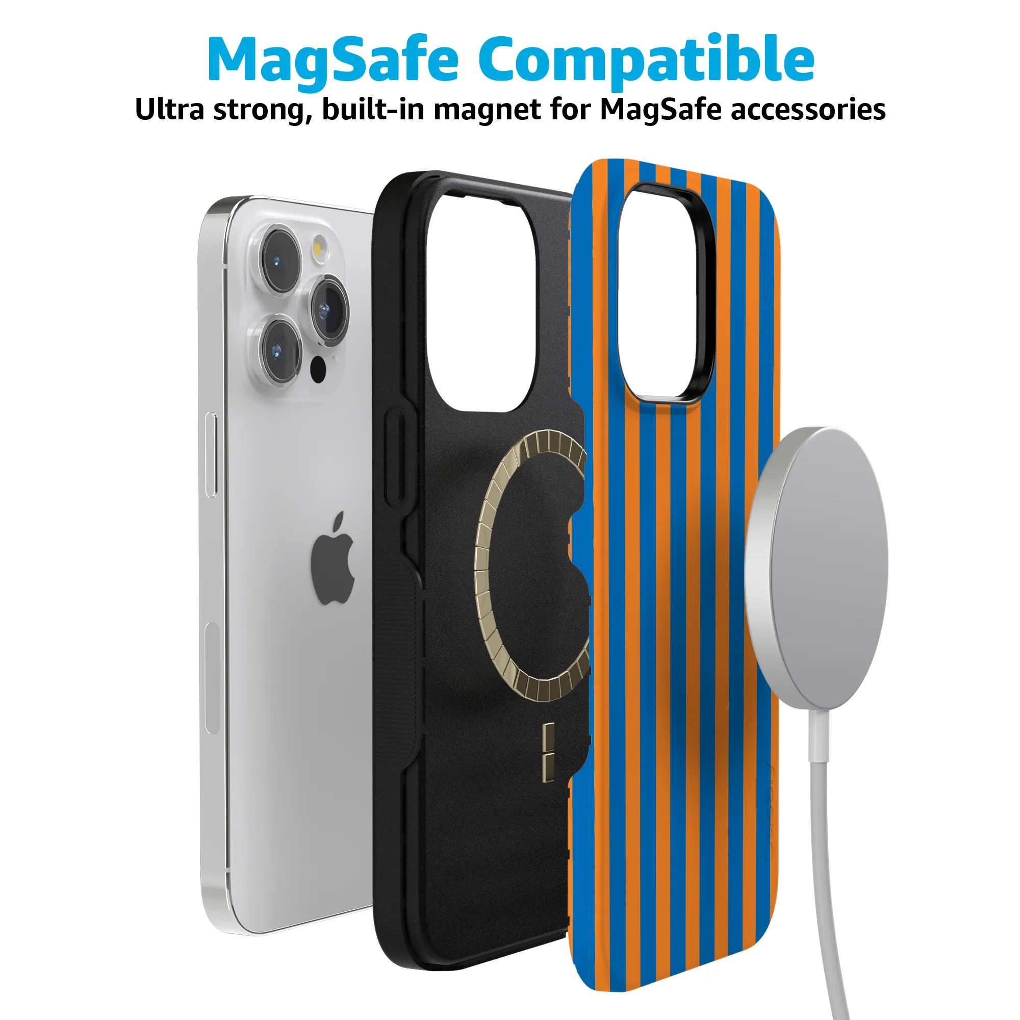 Go New York | Blue & Orange Stripes Case - Image 42