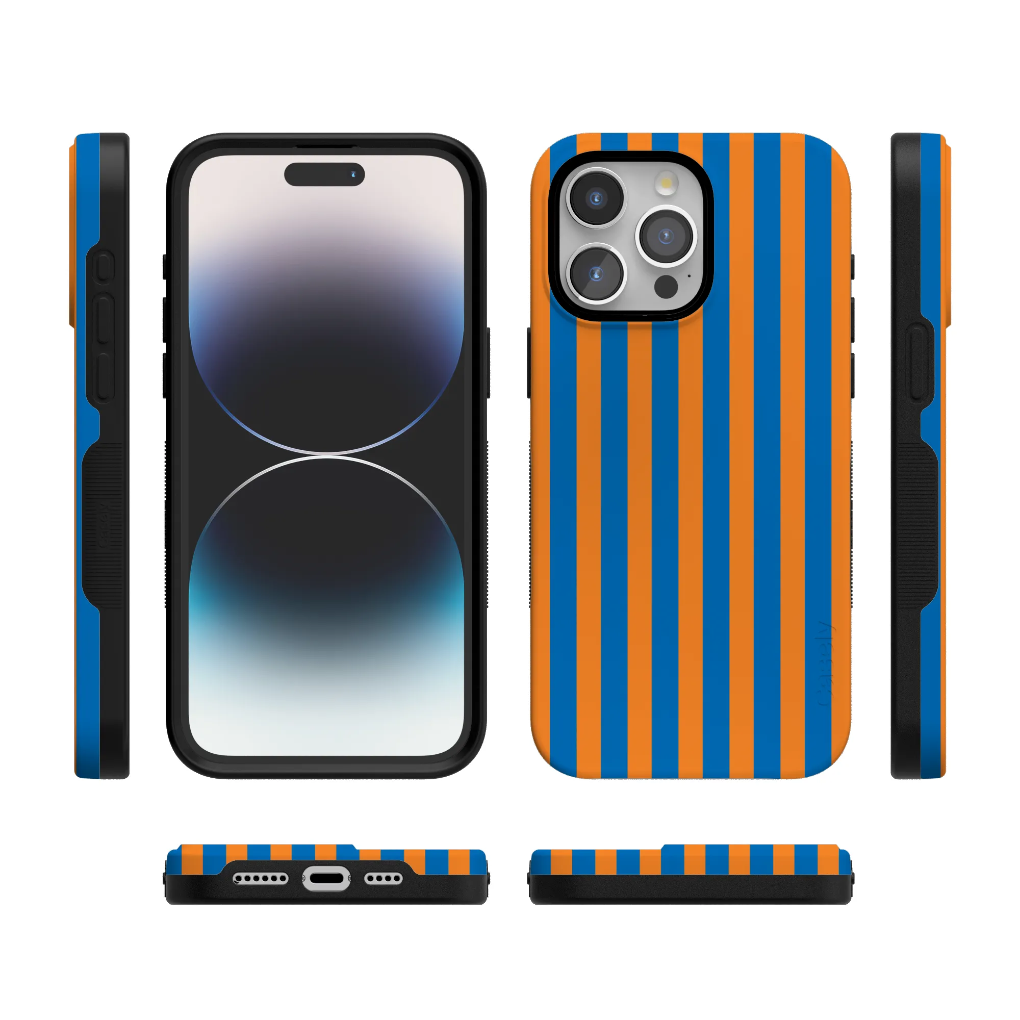 Go New York | Blue & Orange Stripes Case - Image 43