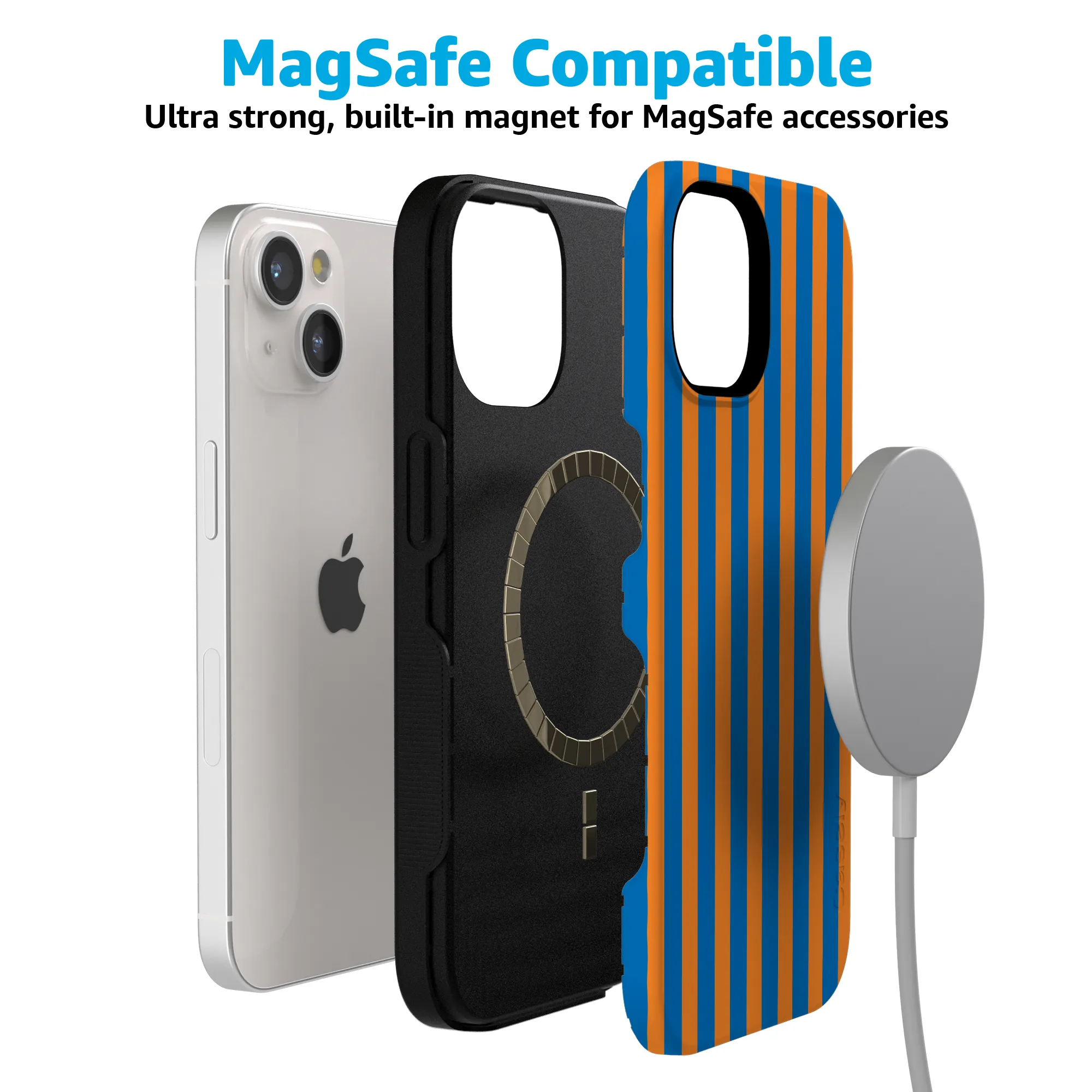 Go New York | Blue & Orange Stripes Case - Image 47
