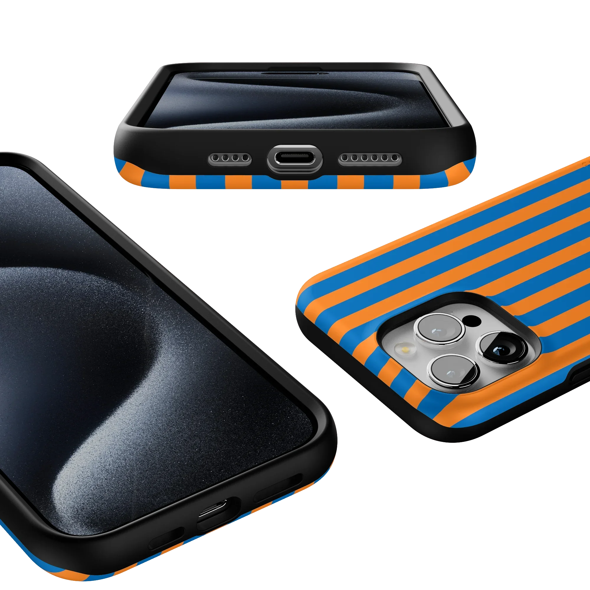 Go New York | Blue & Orange Stripes Case - Image 55