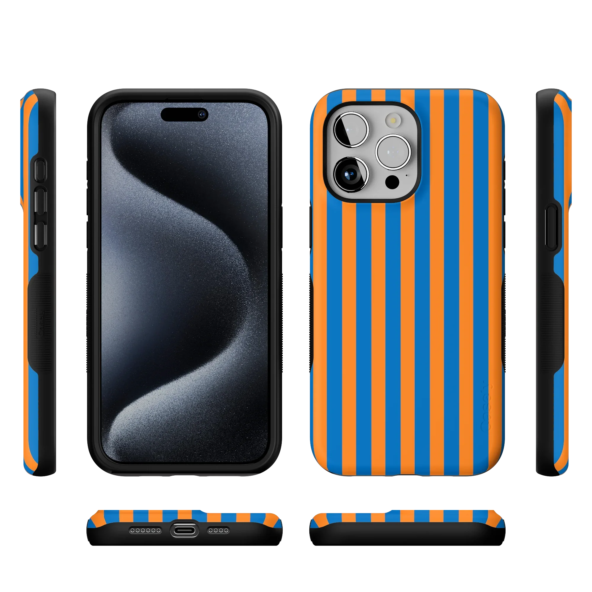 Go New York | Blue & Orange Stripes Case - Image 56