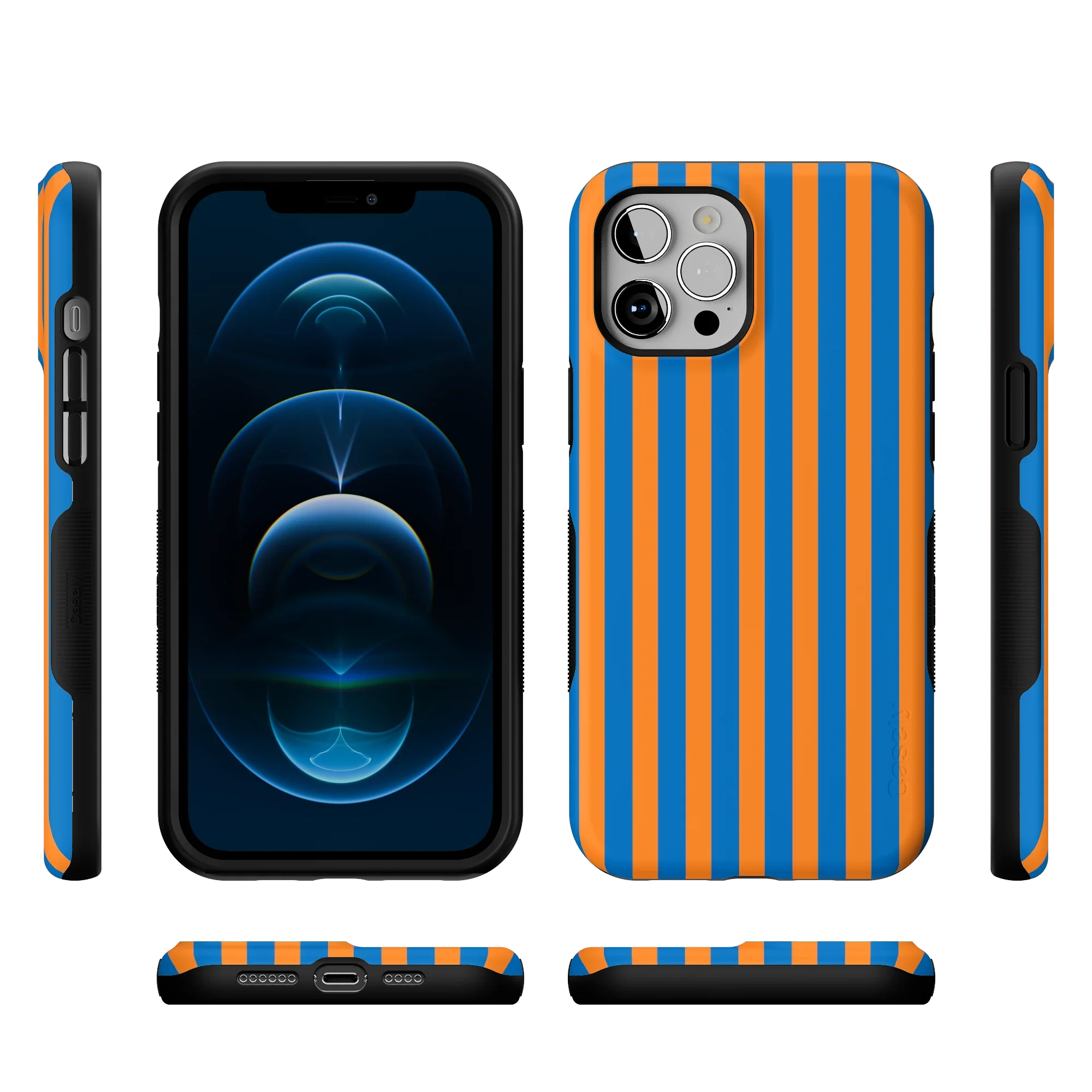 Go New York | Blue & Orange Stripes Case - Image 66