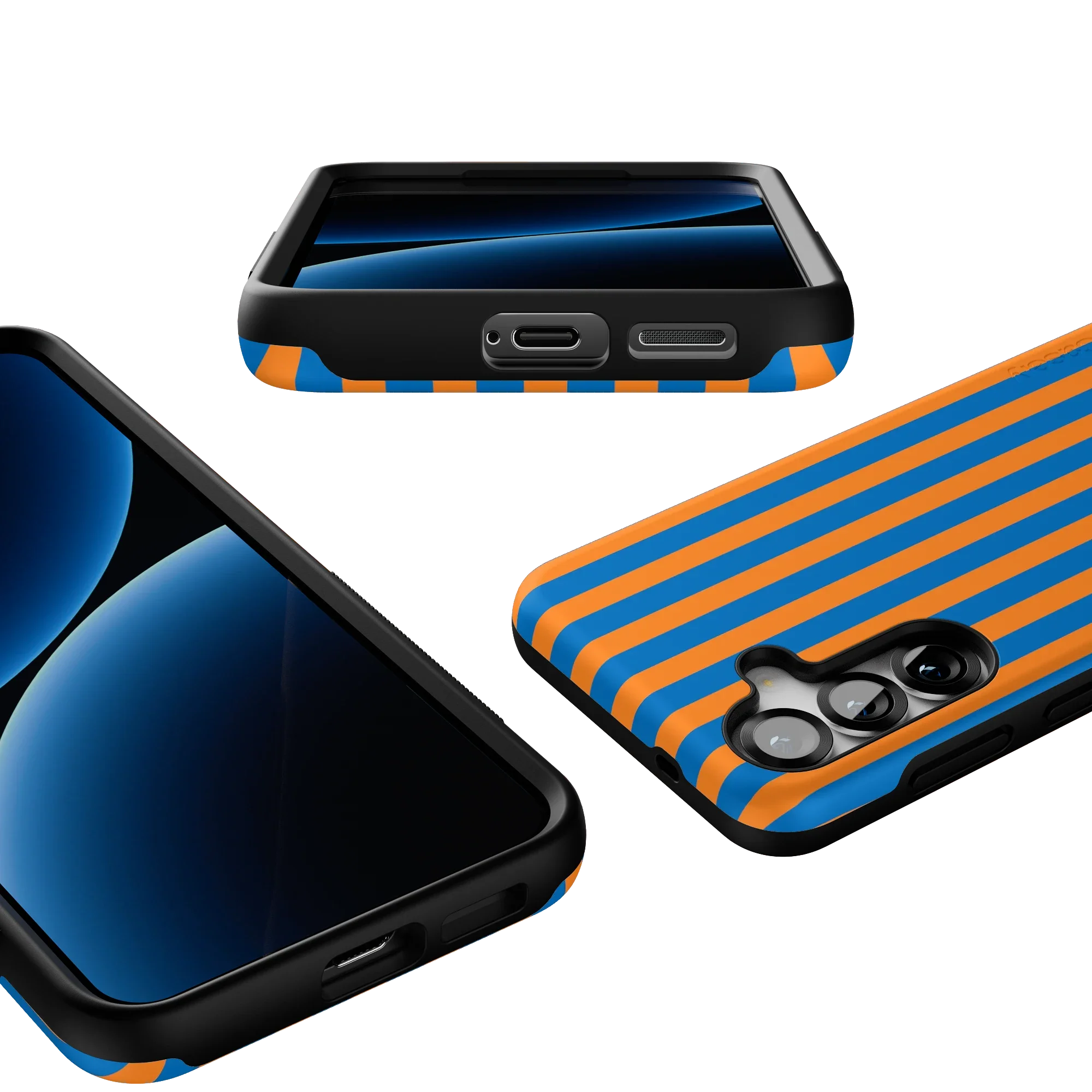 Go New York | Blue & Orange Stripes Case - Image 87