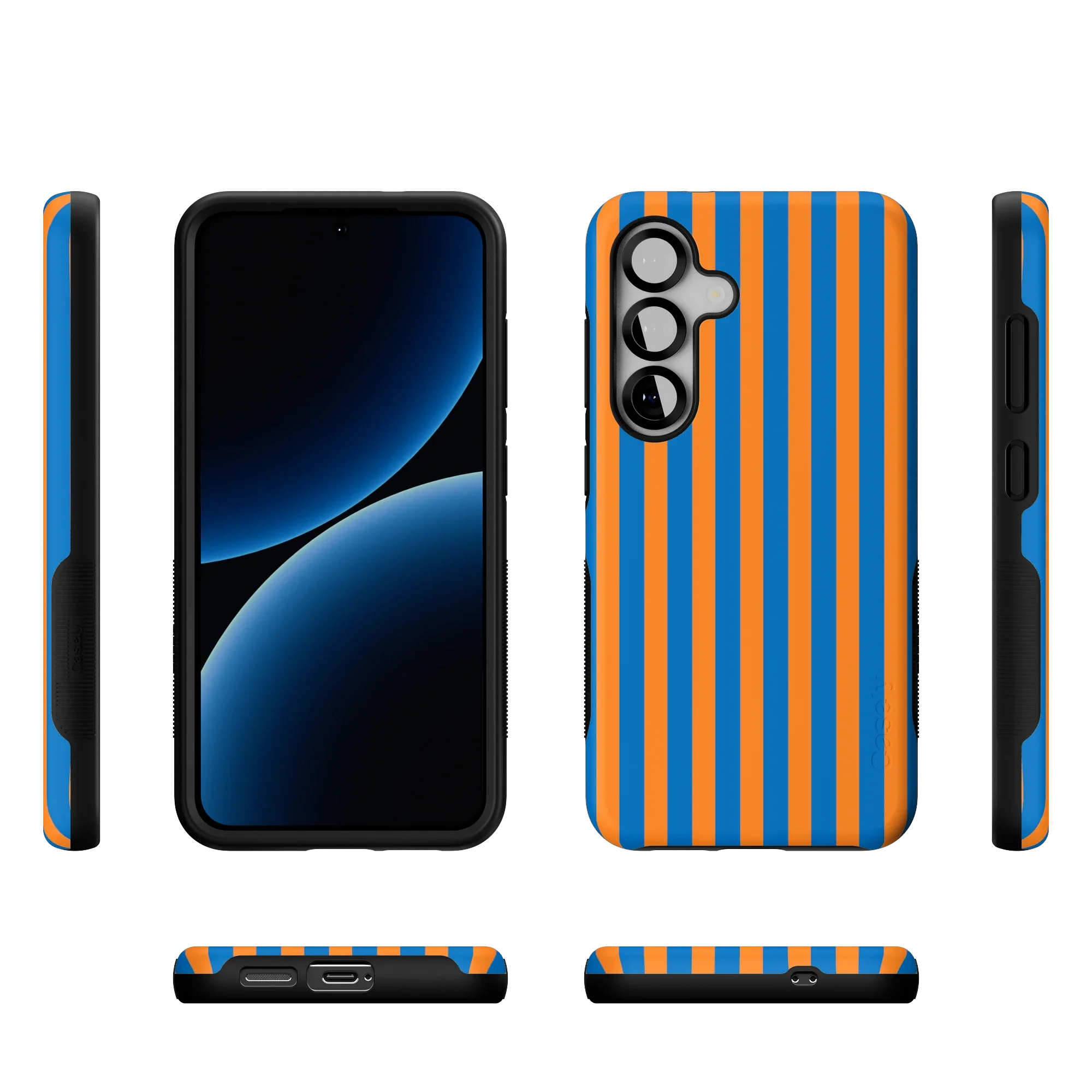 Go New York | Blue & Orange Stripes Case - Image 88