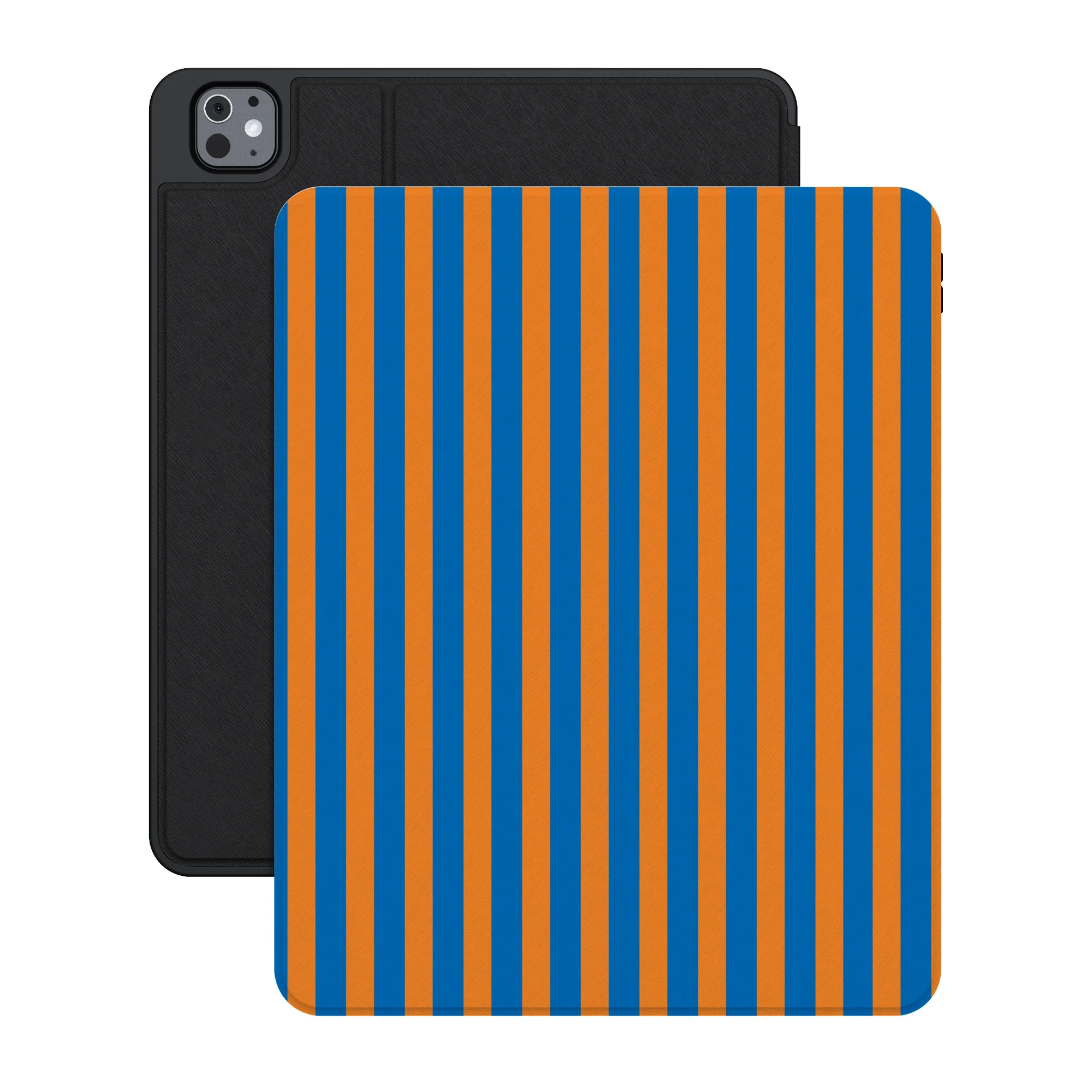 Go New York | Blue & Orange Stripes iPad Case